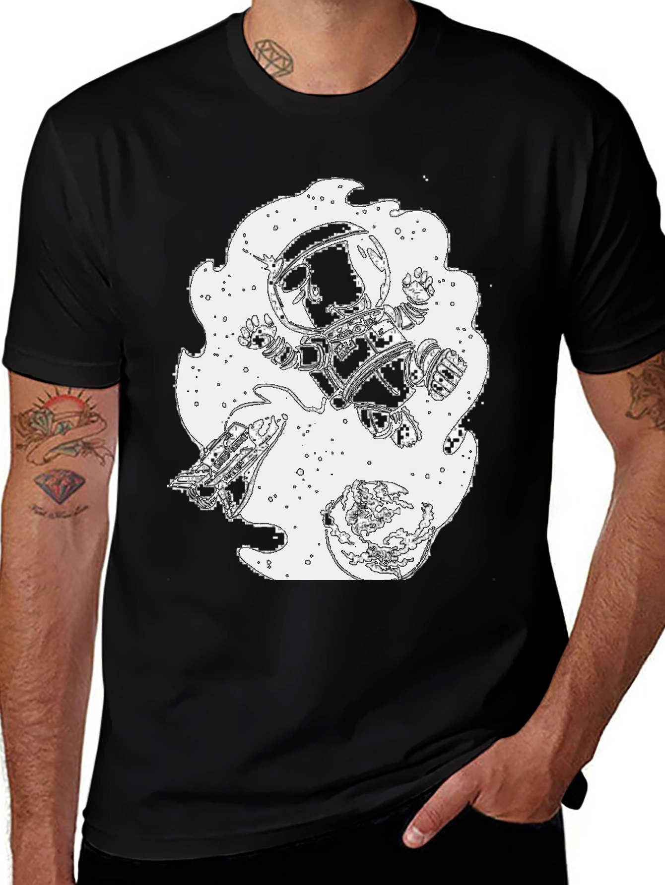 Astronaut Graphic Tee - Space Exploration Shirt