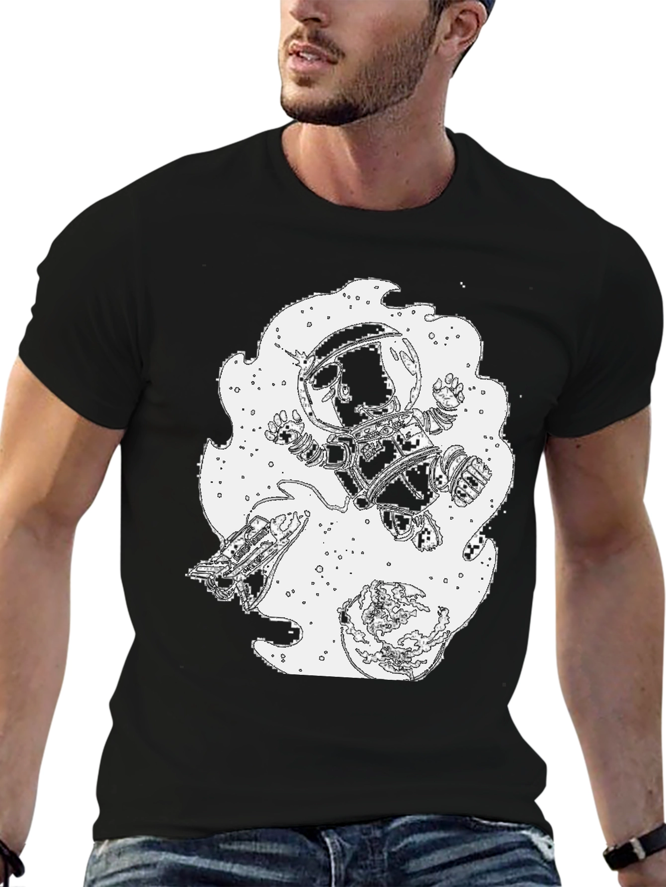 Astronaut Graphic Tee - Space Exploration Shirt