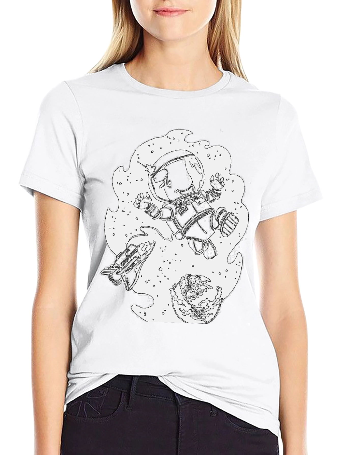 Astronaut Graphic Tee - Space Exploration Shirt