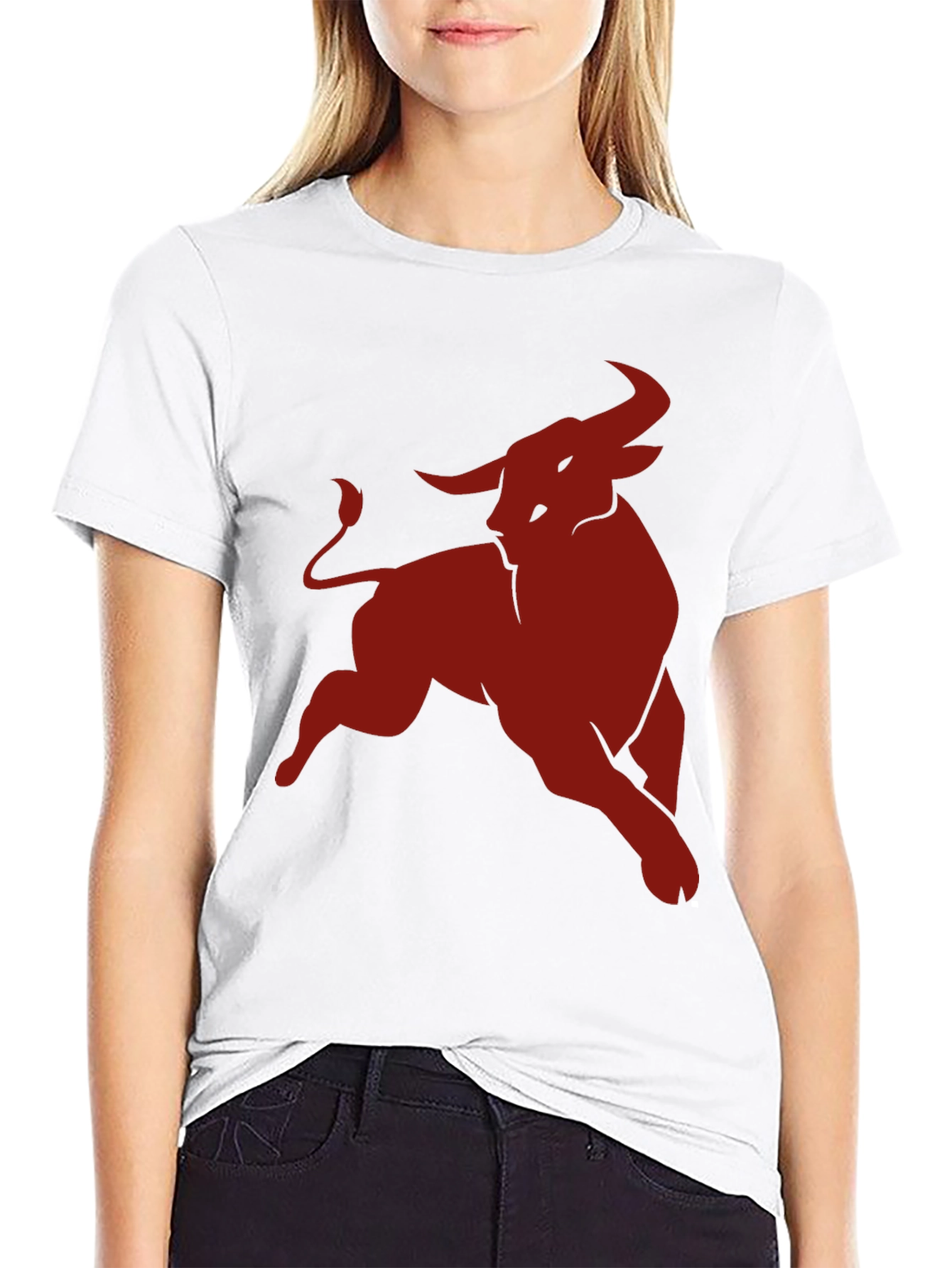 Bold Bull Graphic Tee - Black Cotton Comfort