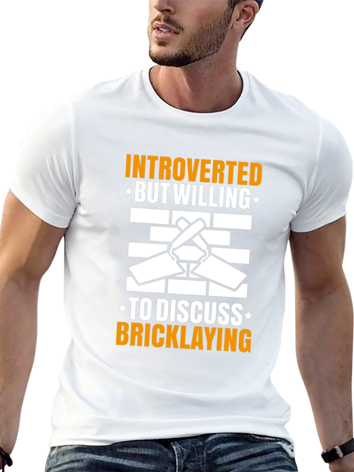 Introverted Bricklaying T-Shirt - Construction Humor Tee