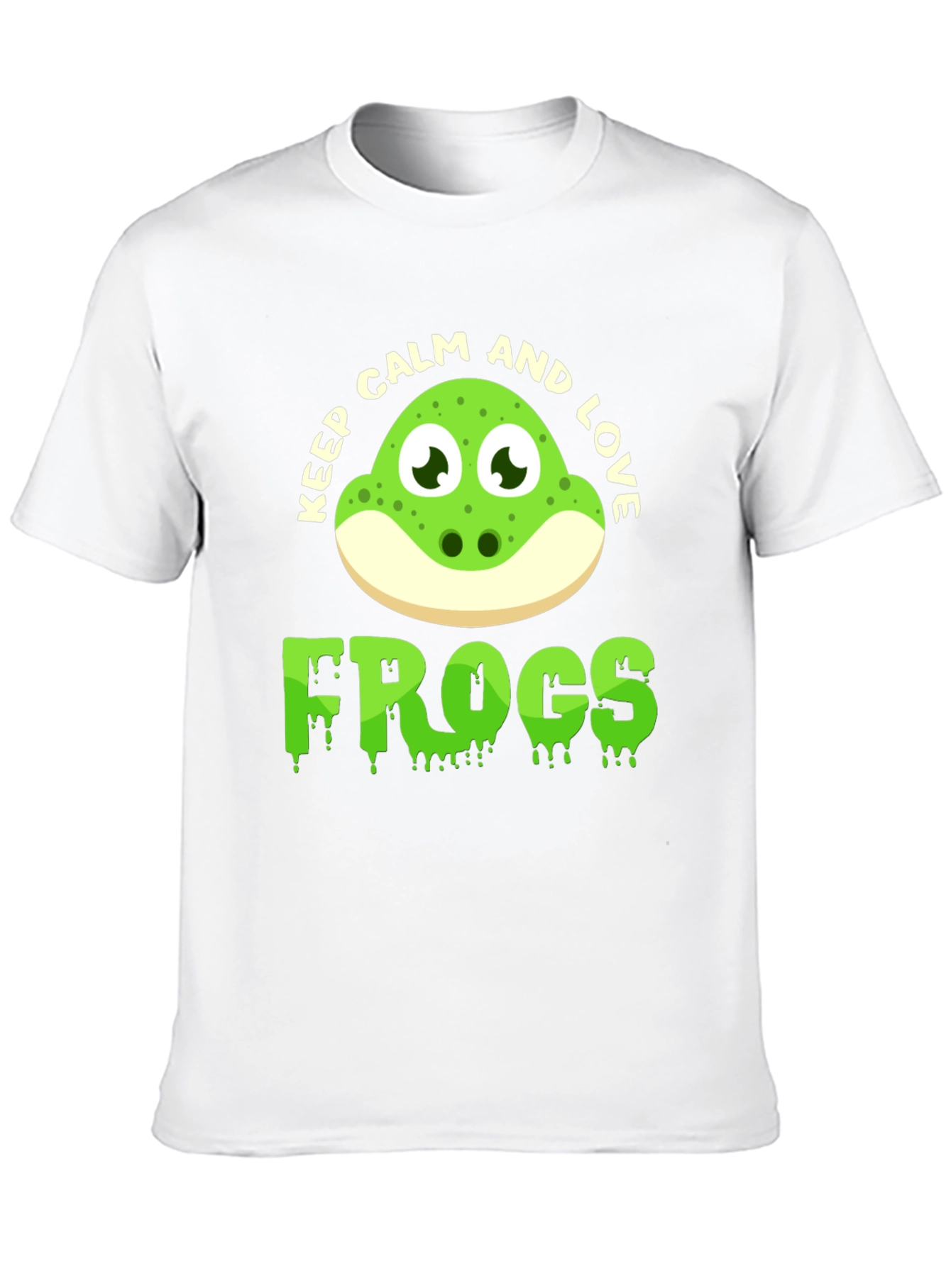 Keep Calm and Love Frogs Graphic Tee
