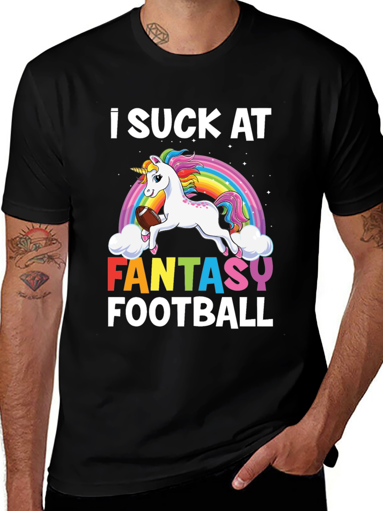 Funny Fantasy Football Unicorn T-Shirt