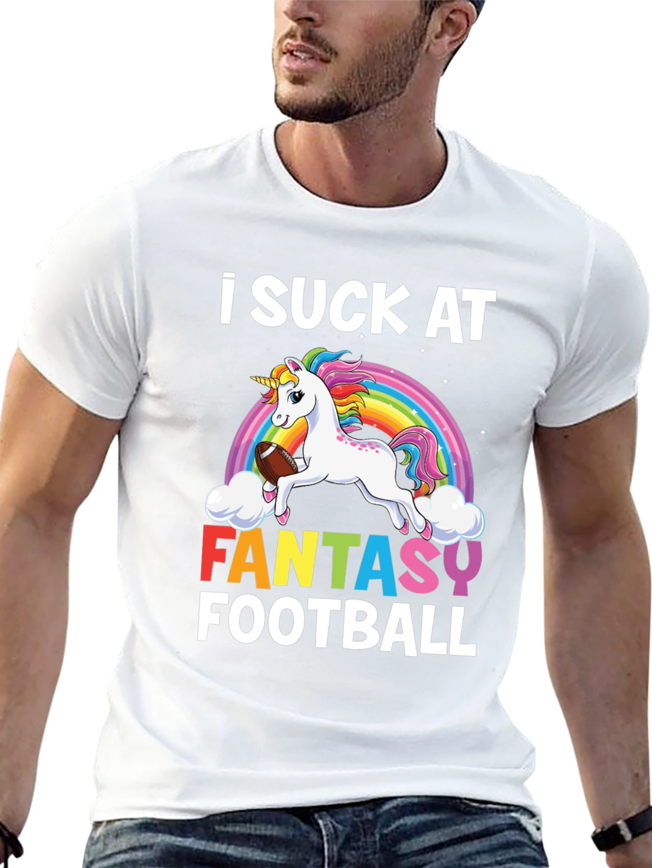 Funny Fantasy Football Unicorn T-Shirt