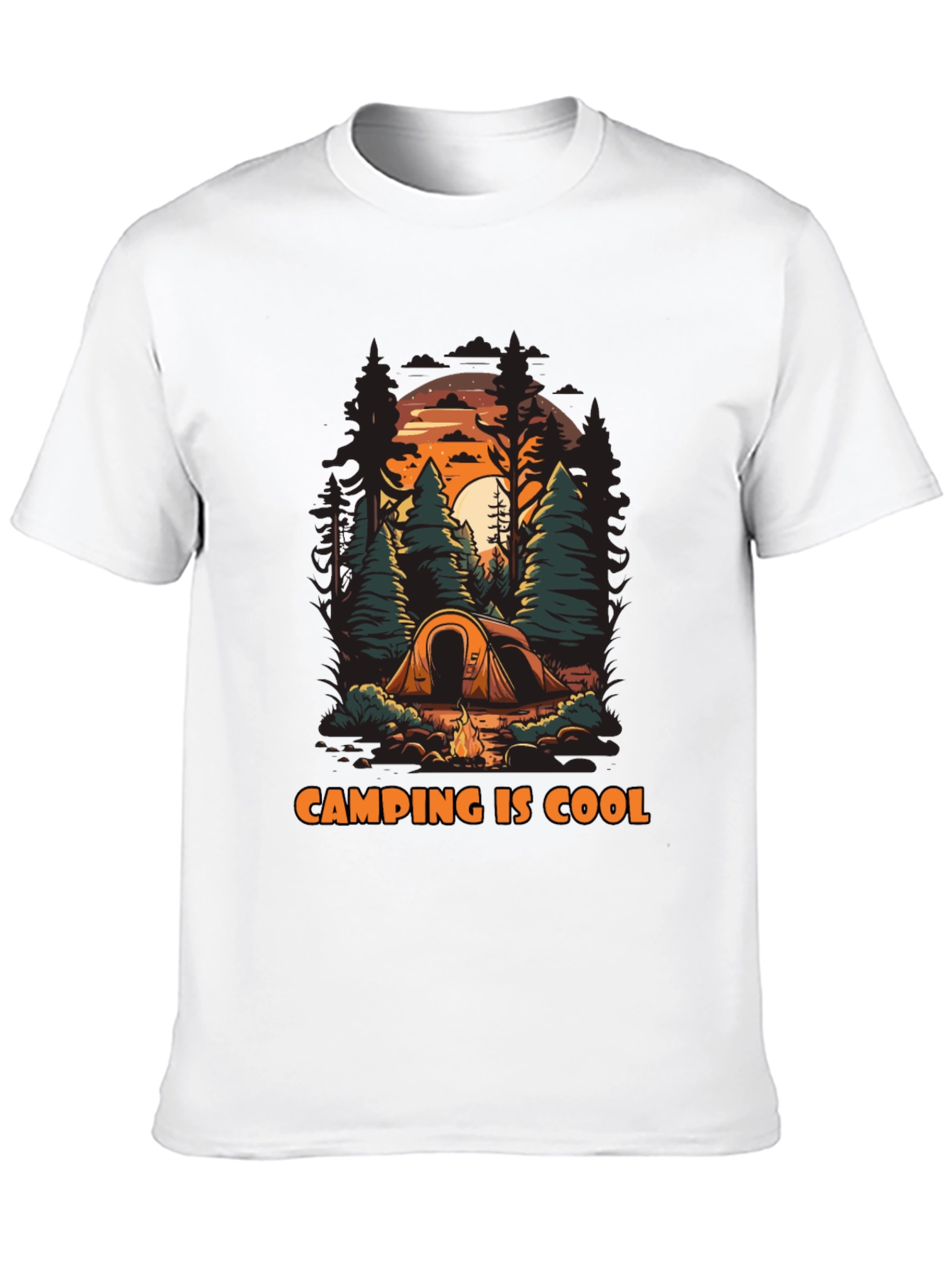 Camping Is Cool Graphic T-Shirt