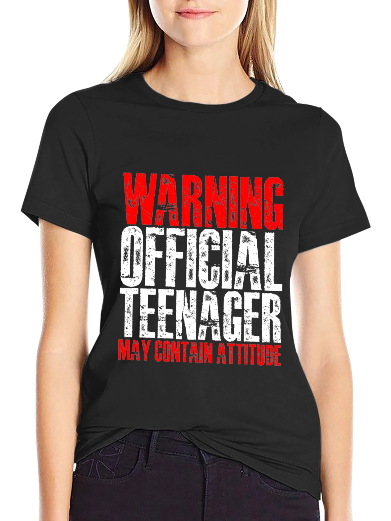 Warning Official Teenager T-Shirt - Funny Teen Gift