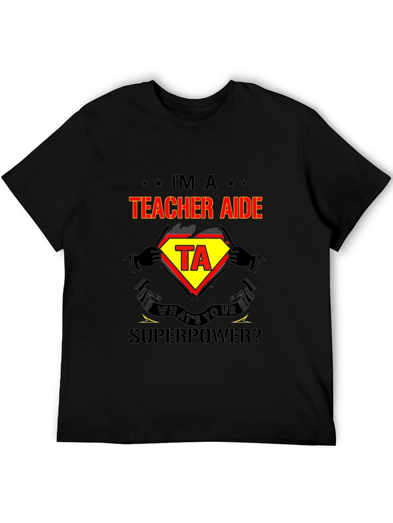Teacher Aide Superpower Graphic T-Shirt