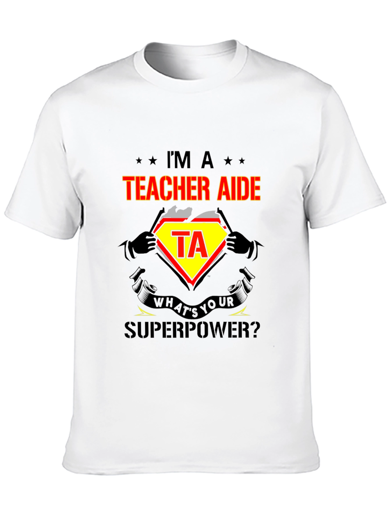 Teacher Aide Superpower Graphic T-Shirt