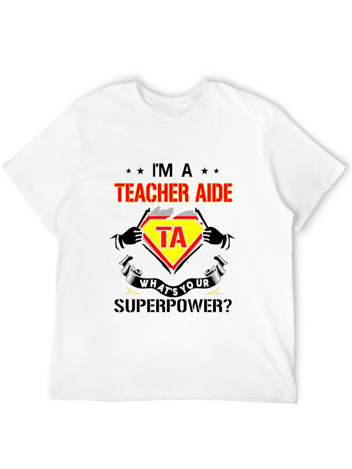 Teacher Aide Superpower Graphic T-Shirt