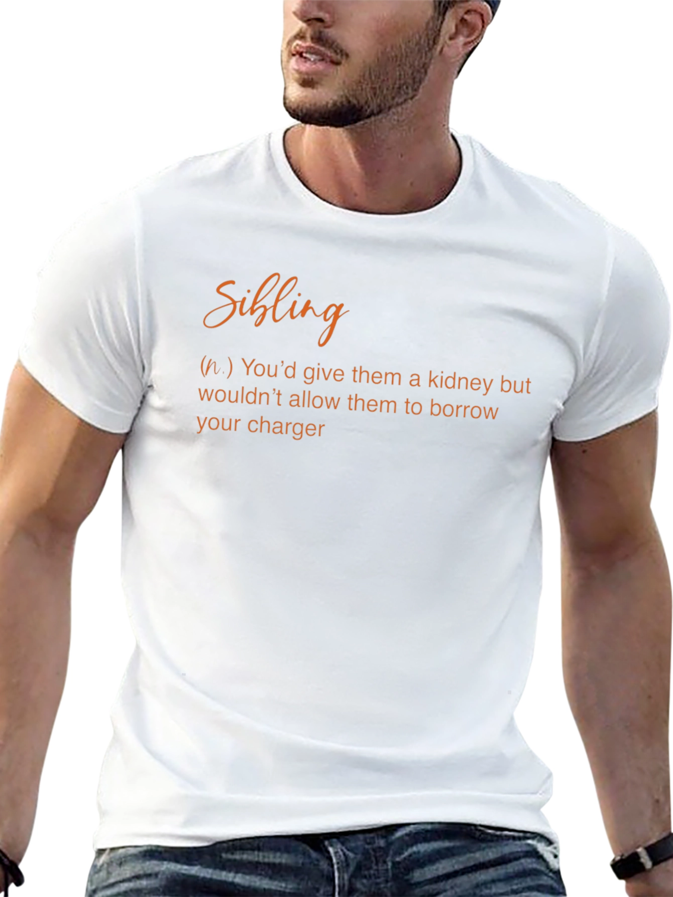 Funny Sibling Definition Graphic T-Shirt