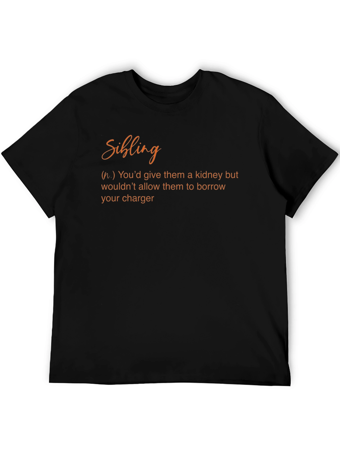 Funny Sibling Definition Graphic T-Shirt