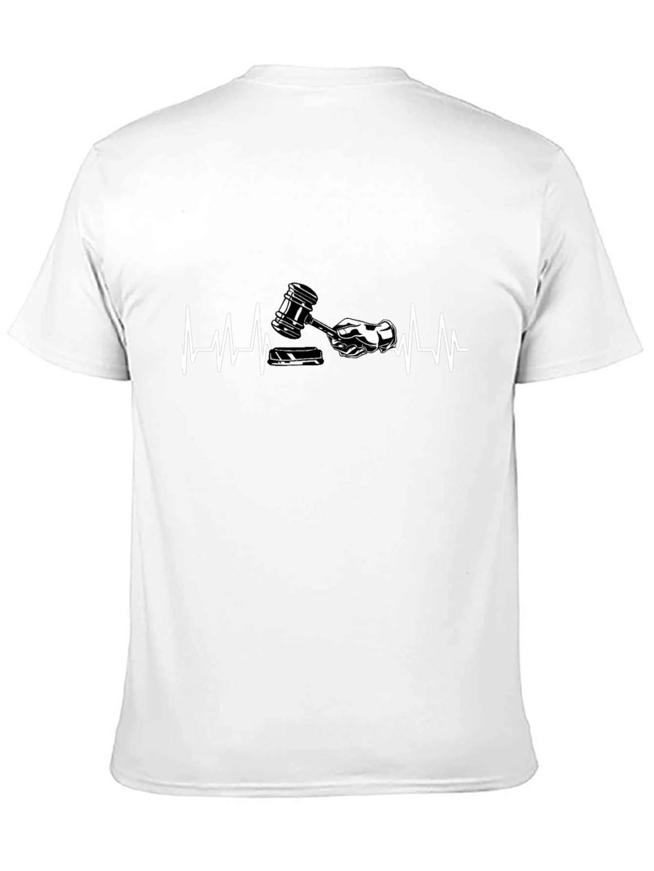 Lawyer Heartbeat Graphic Tee - Black