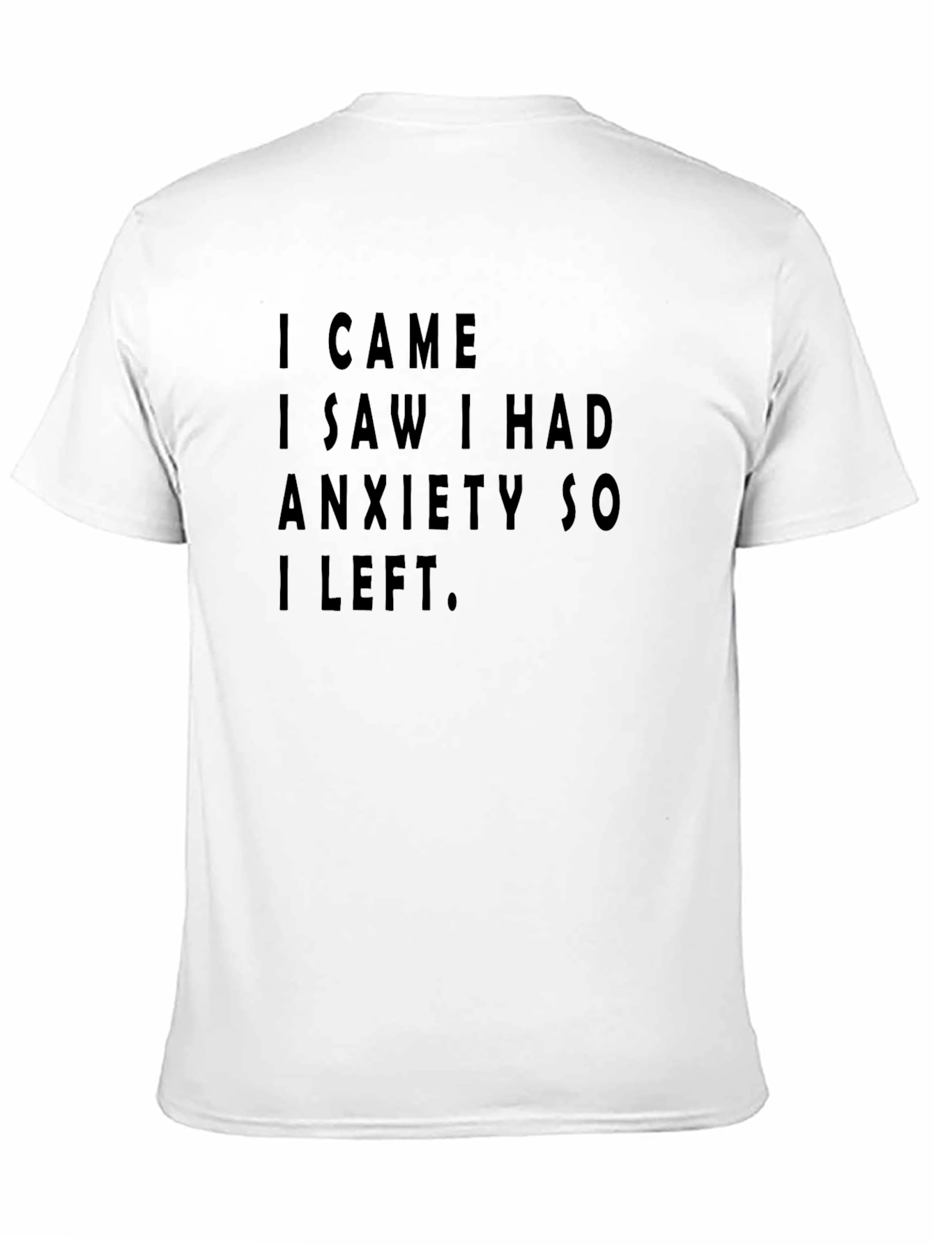 Anxiety Statement Black Tee