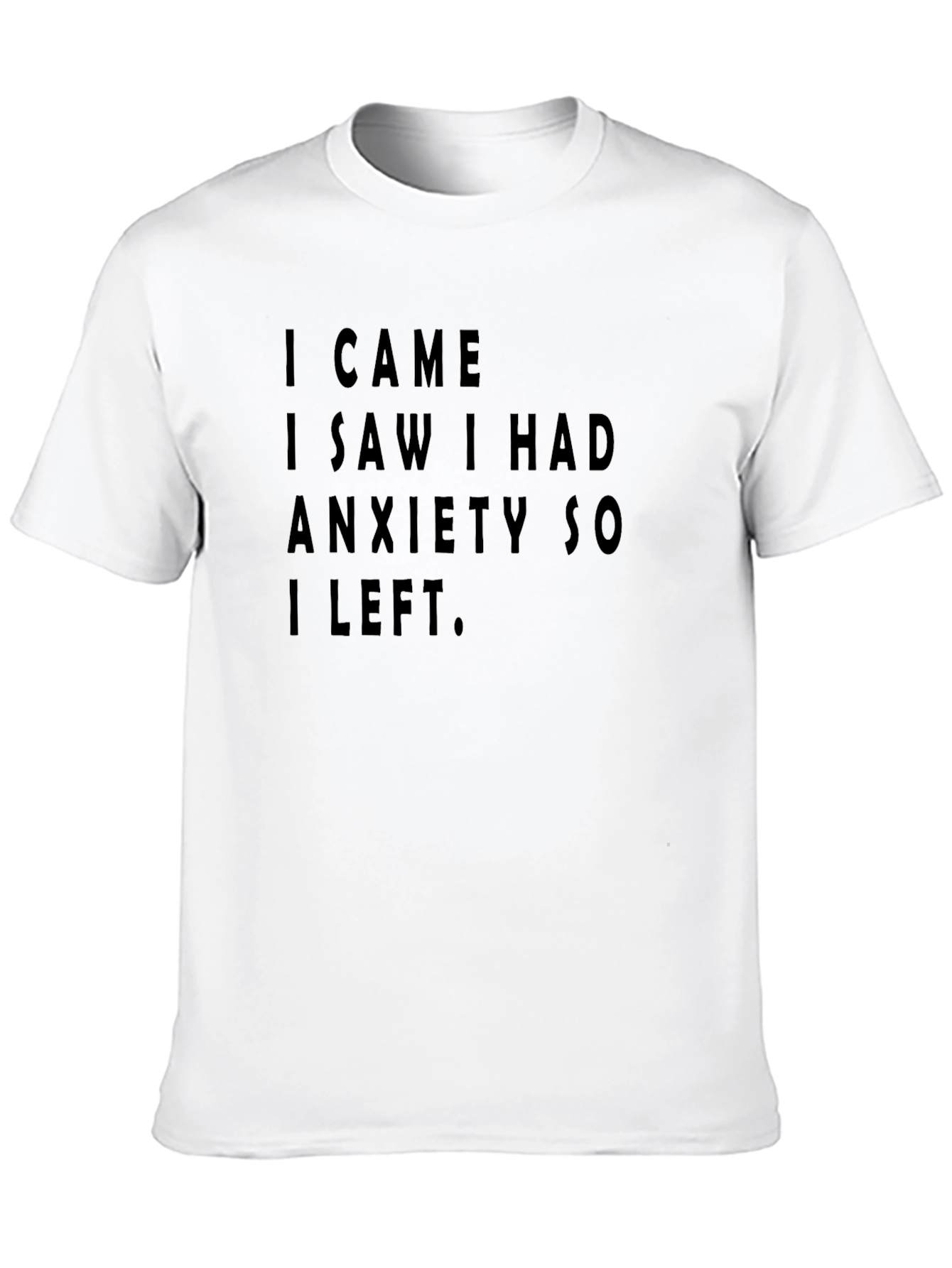 Anxiety Statement Black Tee