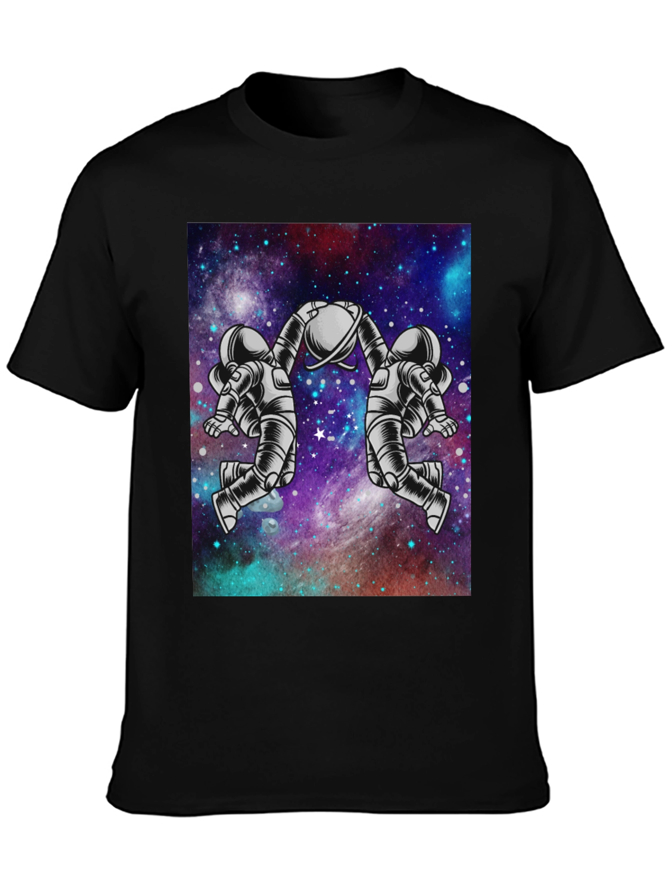 Astronaut Galaxy Graphic Tee - Space Design