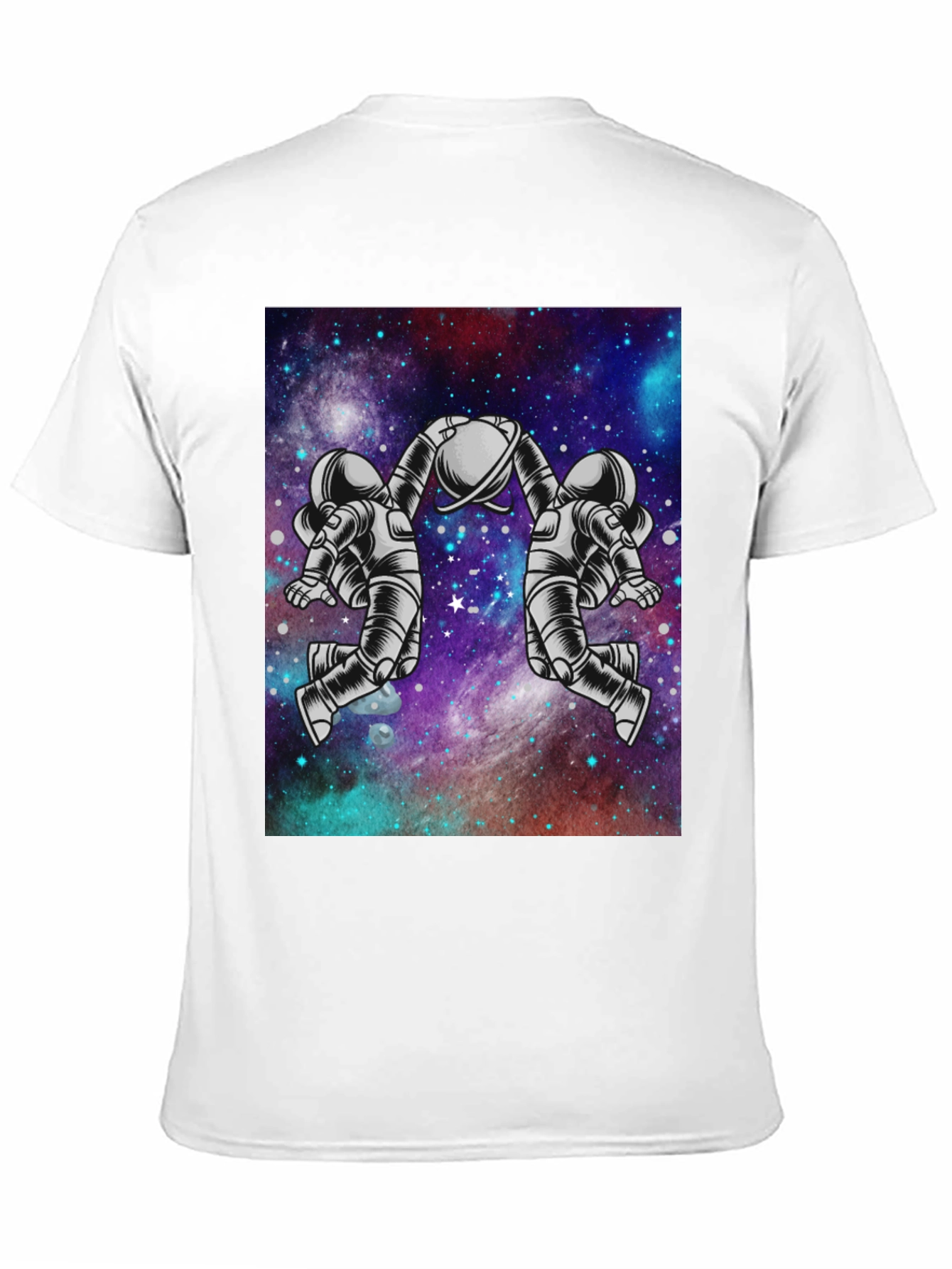Astronaut Galaxy Graphic Tee - Space Design