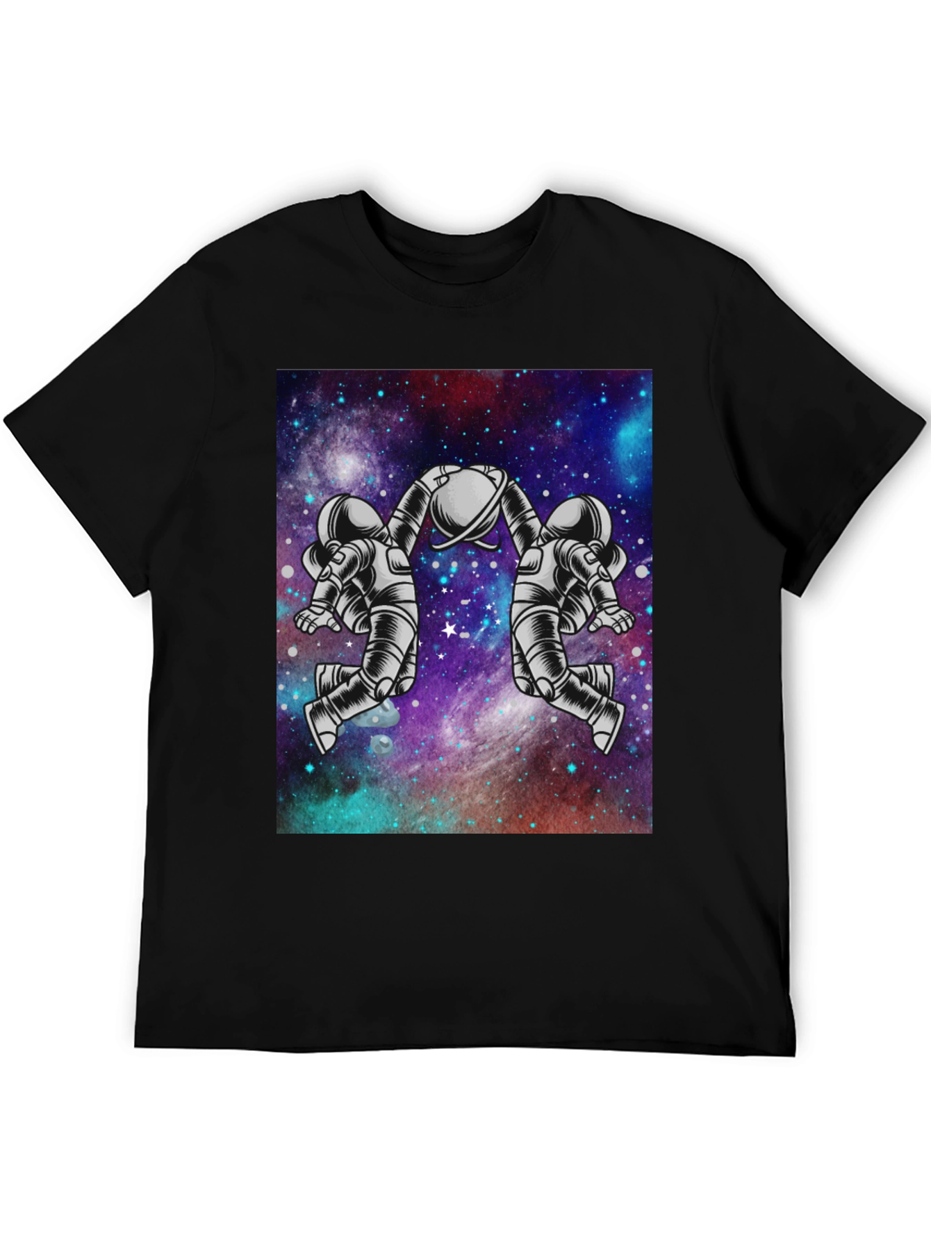 Astronaut Galaxy Graphic Tee - Space Design