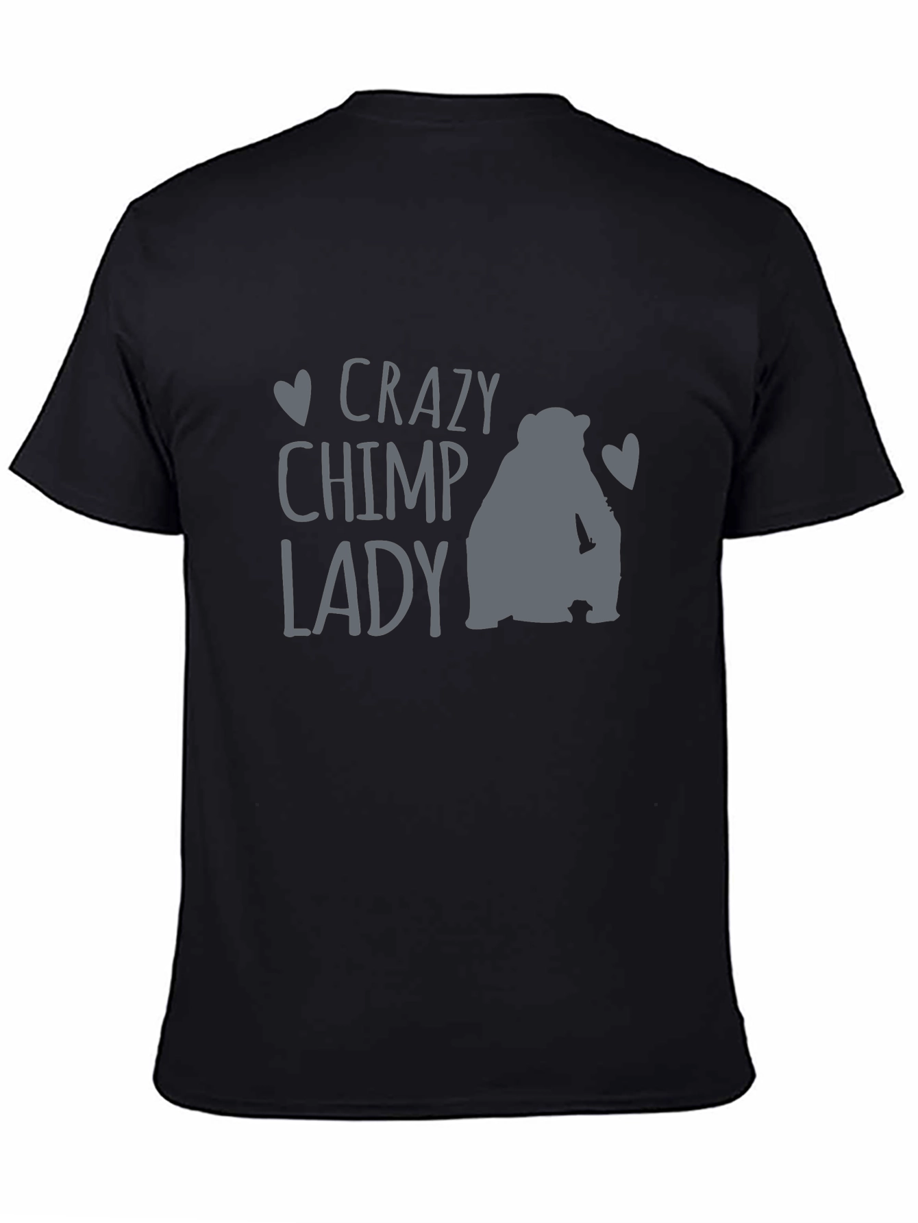 Crazy Chimp Lady T-Shirt - Fun Animal Lover Tee