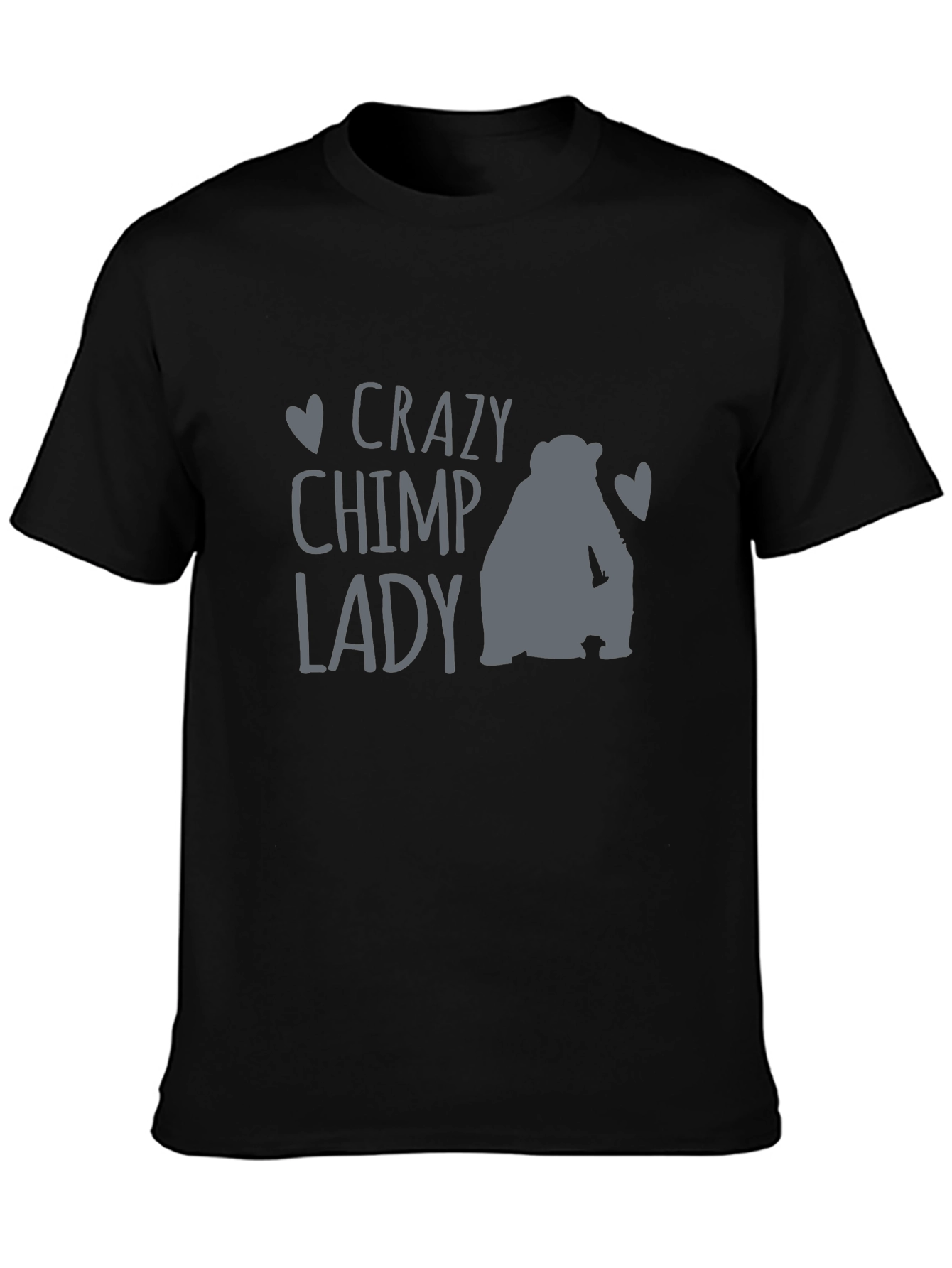 Crazy Chimp Lady T-Shirt - Fun Animal Lover Tee