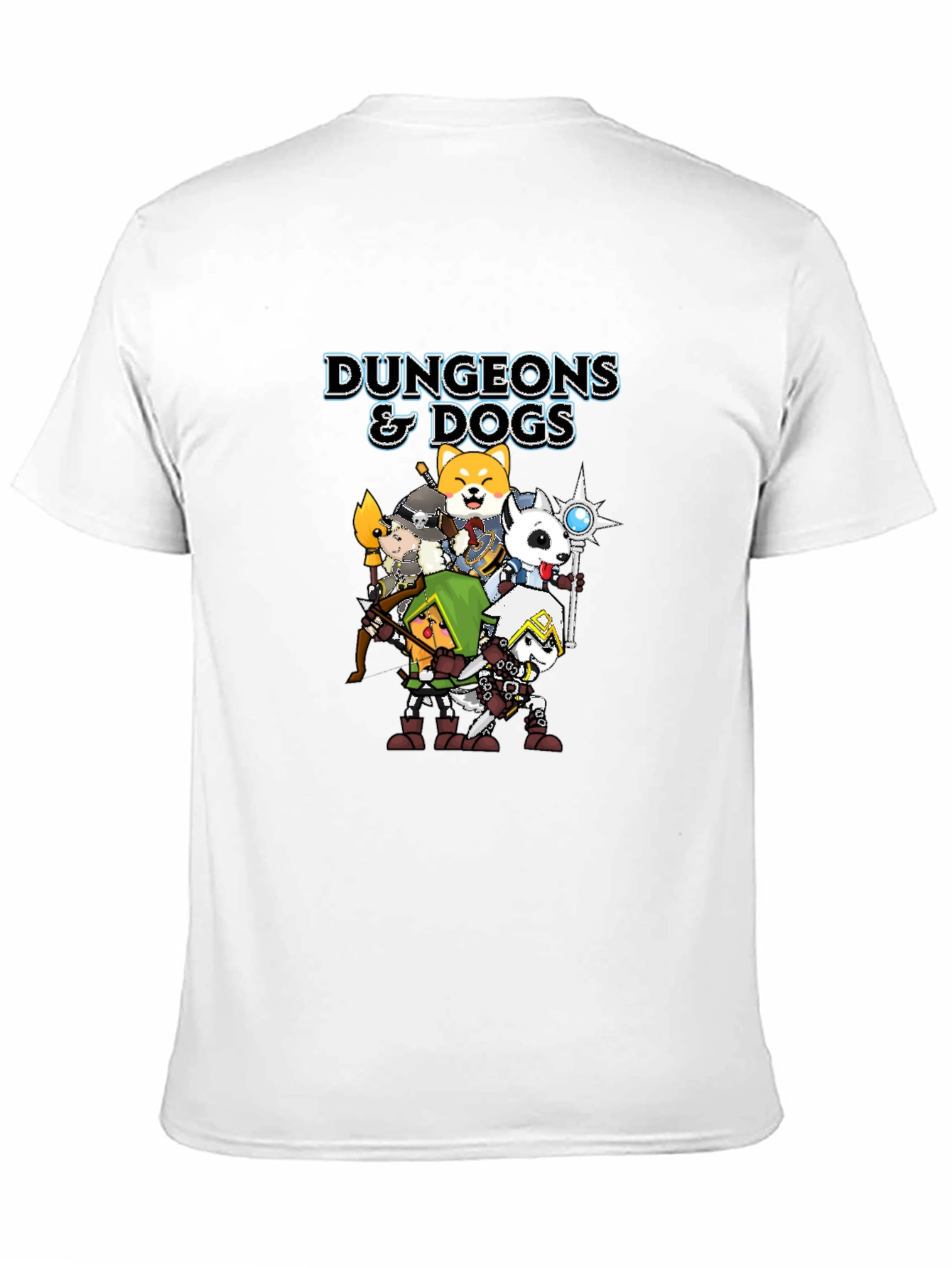 Dungeons & Dogs Graphic Tee - Black Cotton T-Shirt