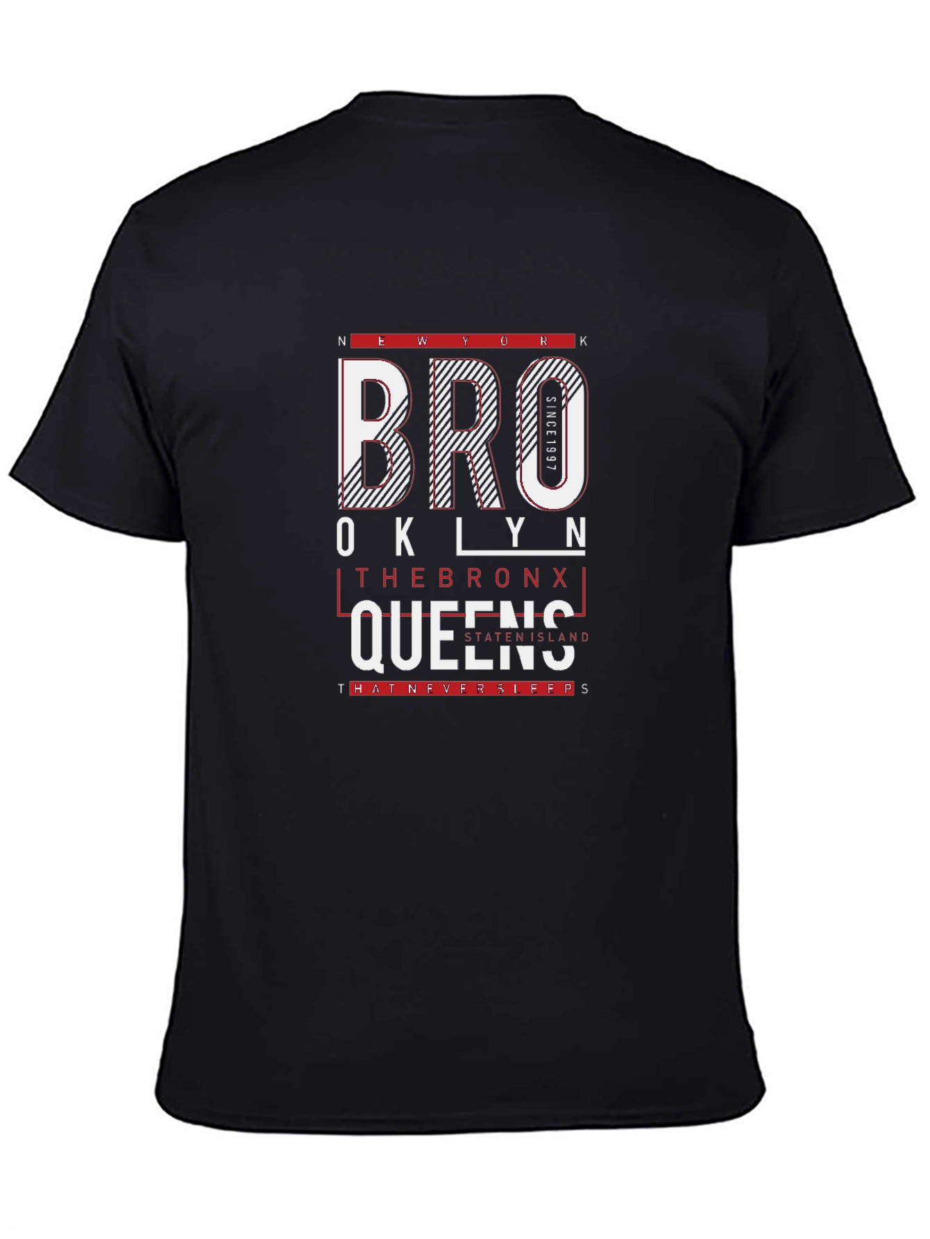 New York Brooklyn Bronx Queens Graphic T-Shirt