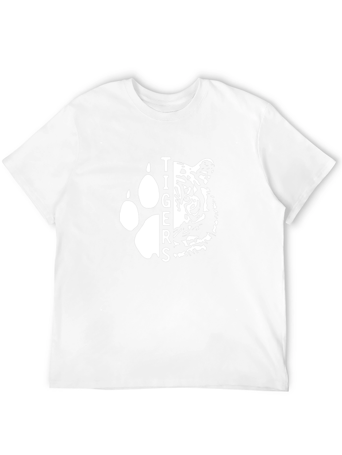 Tigers Graphic Tee - Black Cotton T-Shirt