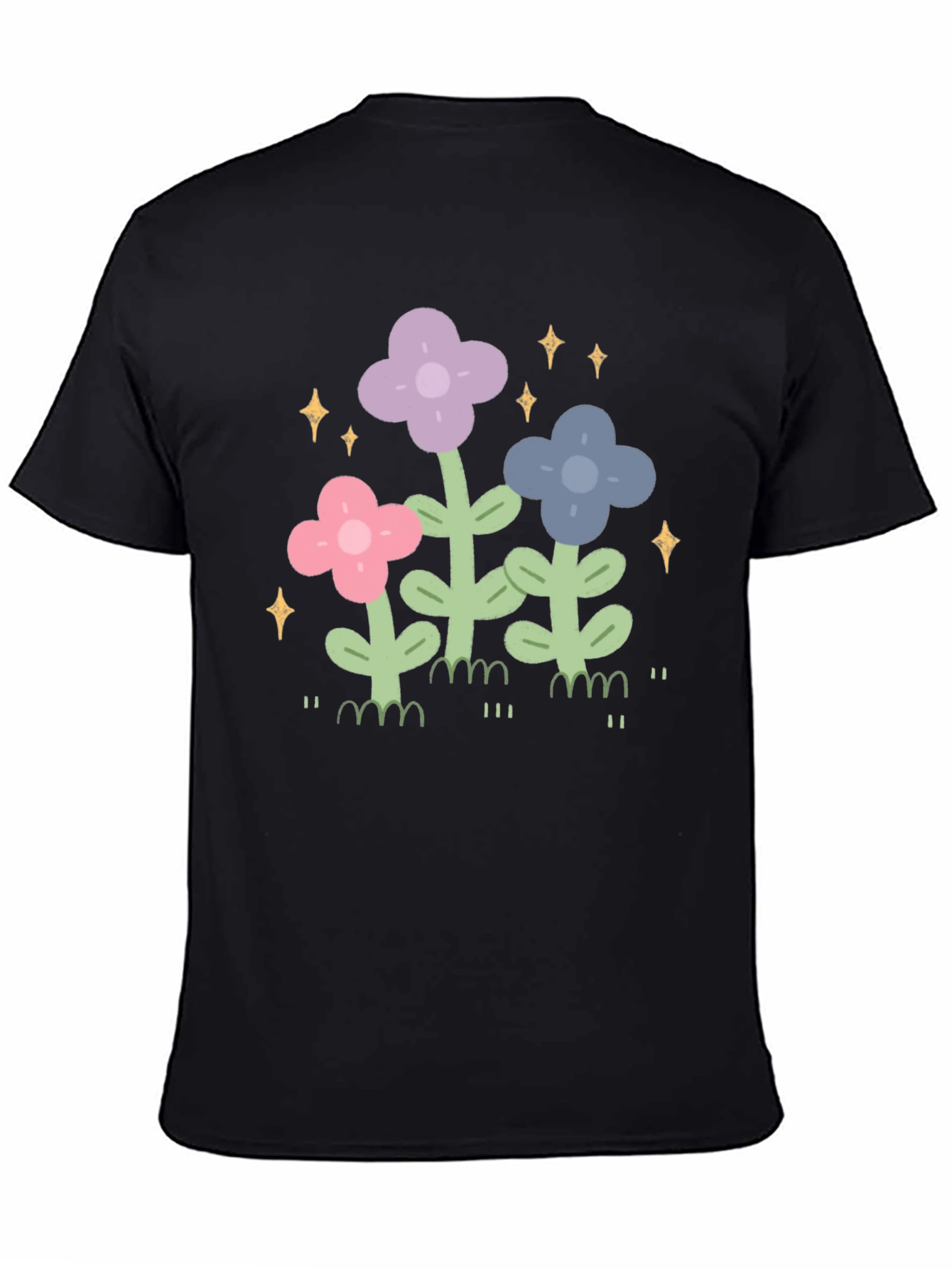 Floral Sparkle T-Shirt - Whimsical Garden Tee