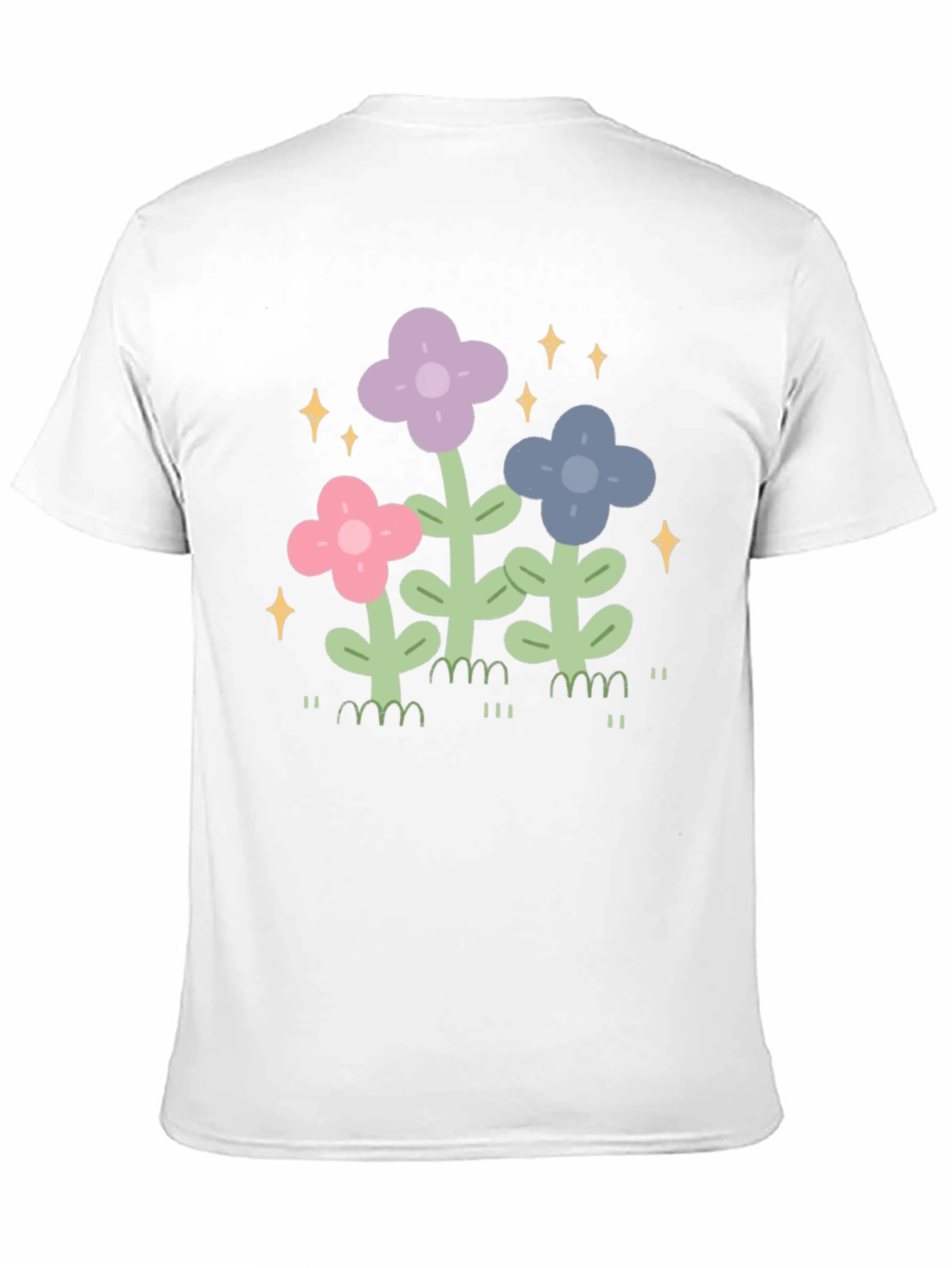Floral Sparkle T-Shirt - Whimsical Garden Tee