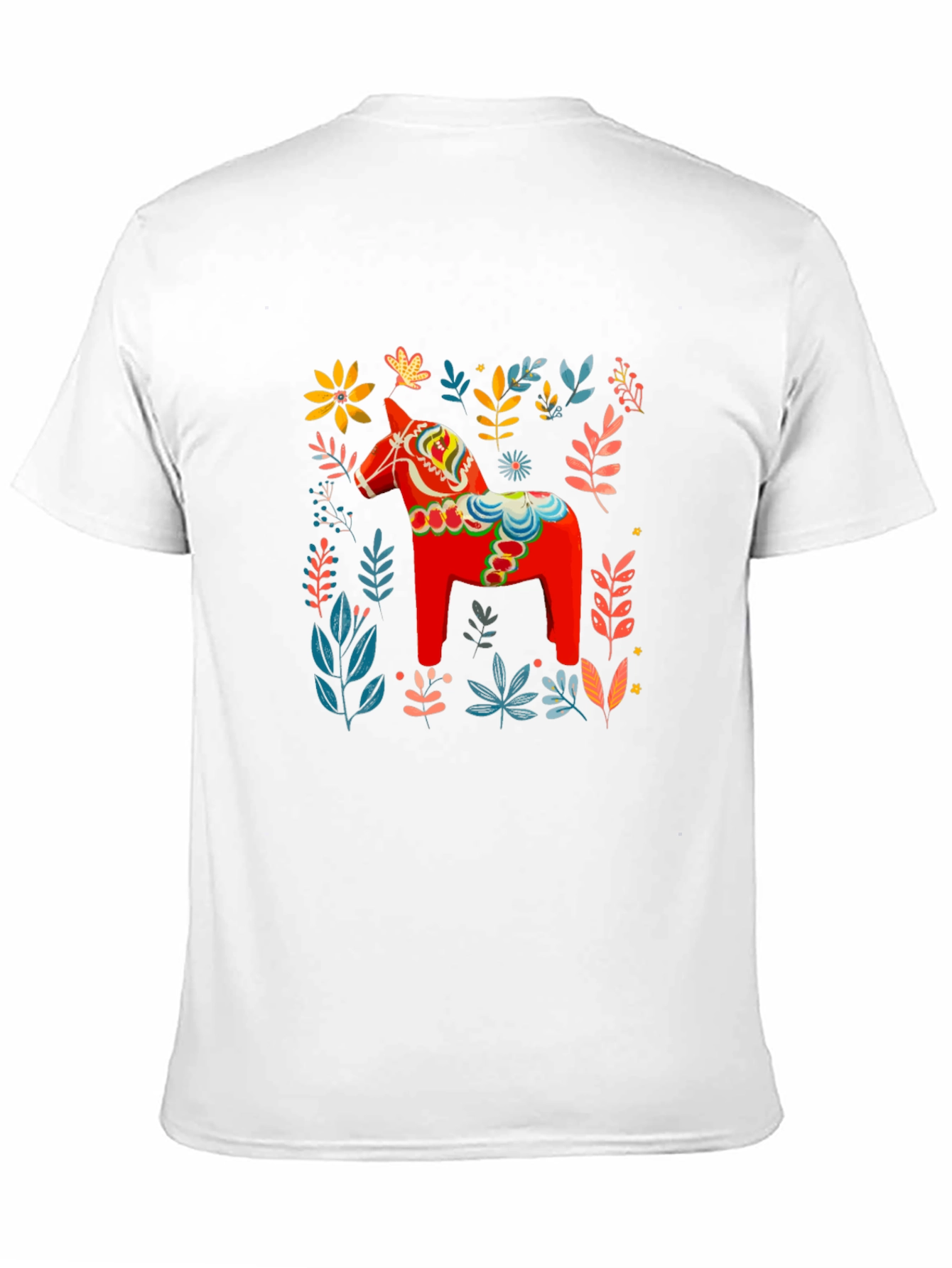 Dala Horse Floral Graphic Tee