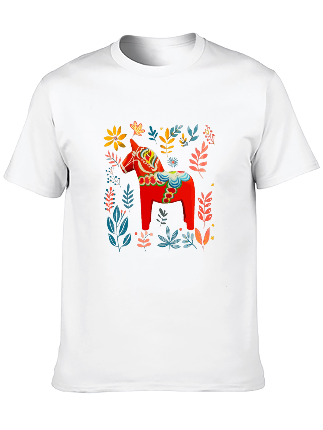 Dala Horse Floral Graphic Tee