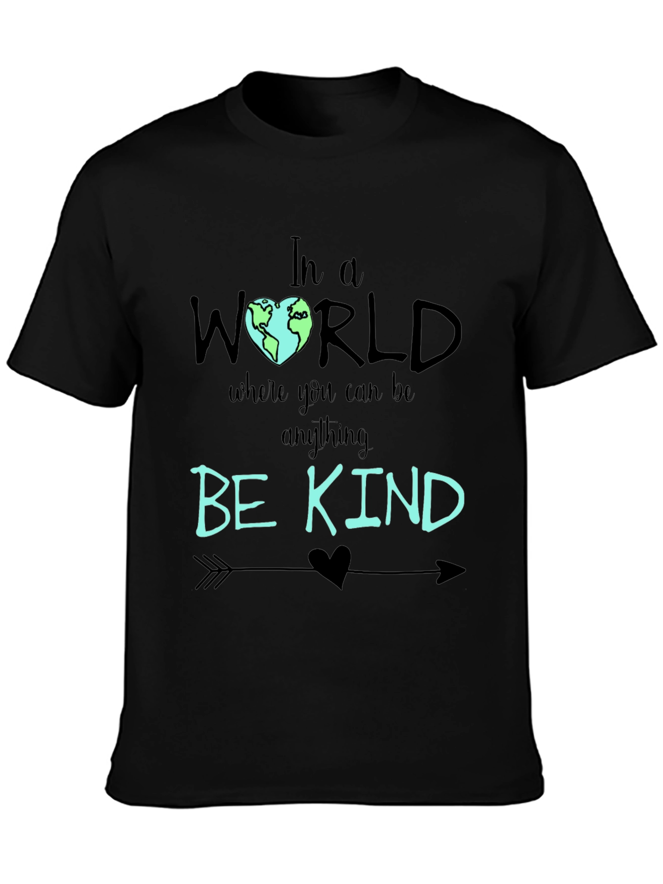 Be Kind T-Shirt - World Heart Graphic Tee