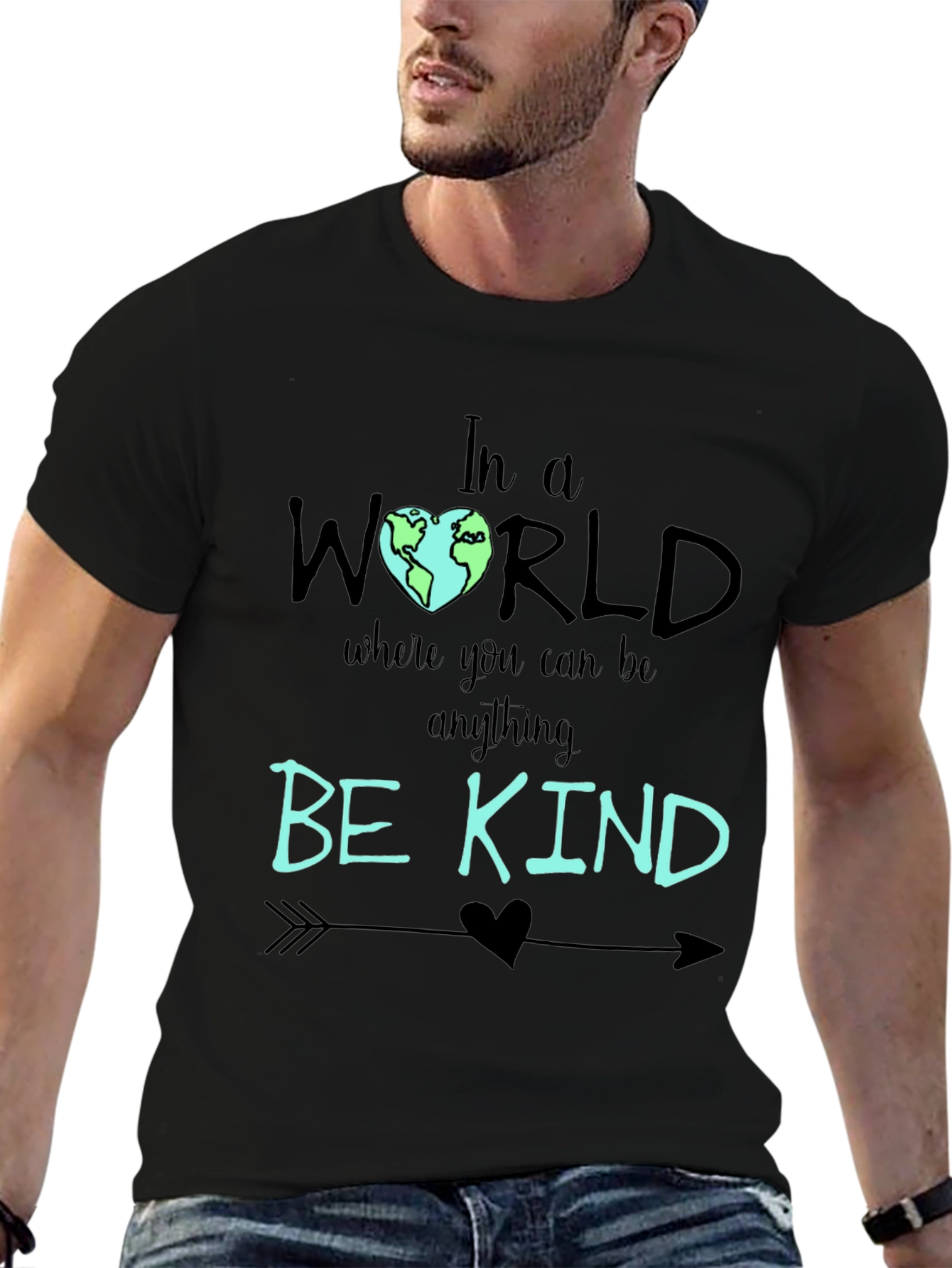 Be Kind T-Shirt - World Heart Graphic Tee