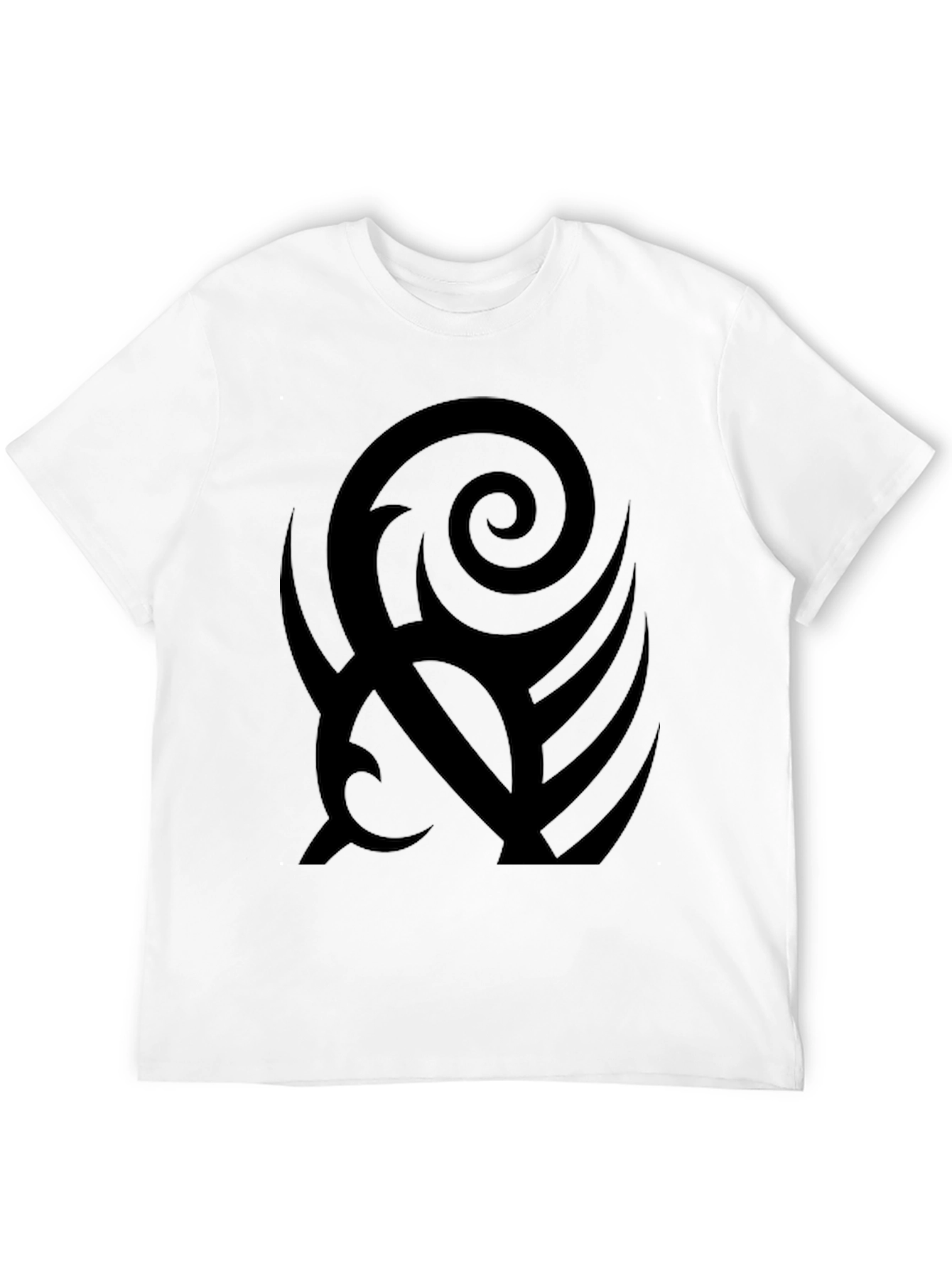 Black Tribal Graphic Print T-Shirt