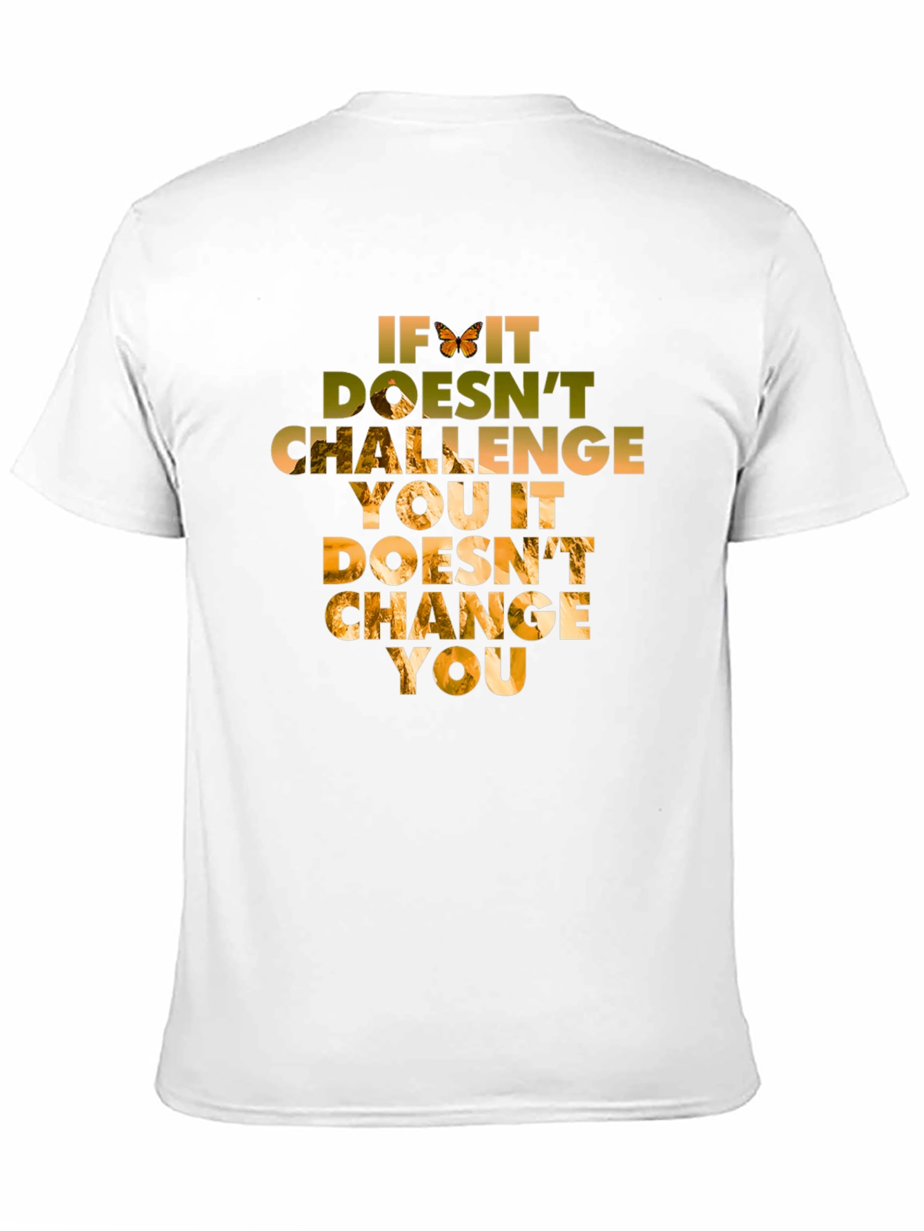 Inspirational Quote Graphic Tee - Challenge Changes You