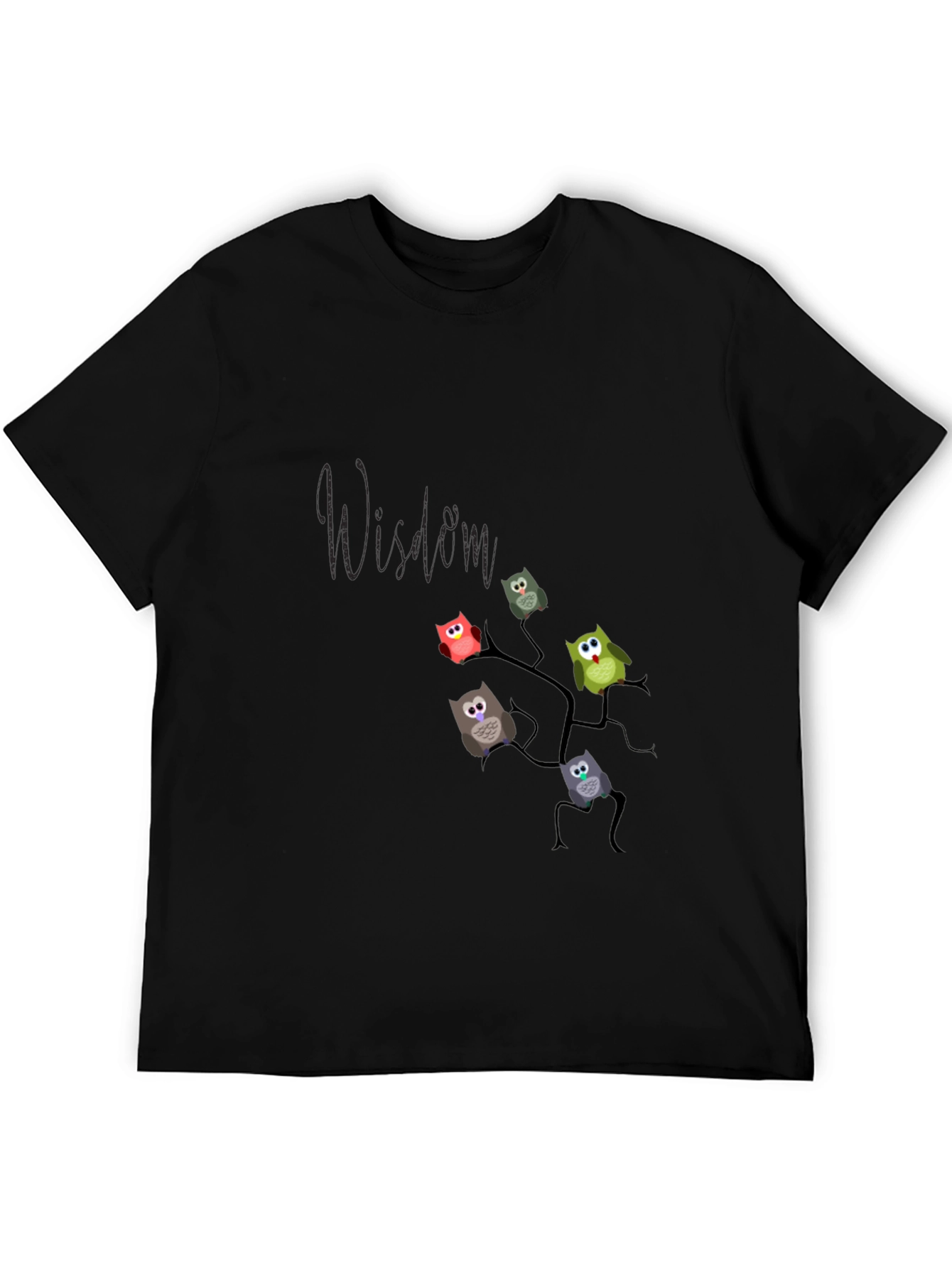 Owl Wisdom Tee - Unique Graphic Print Shirt