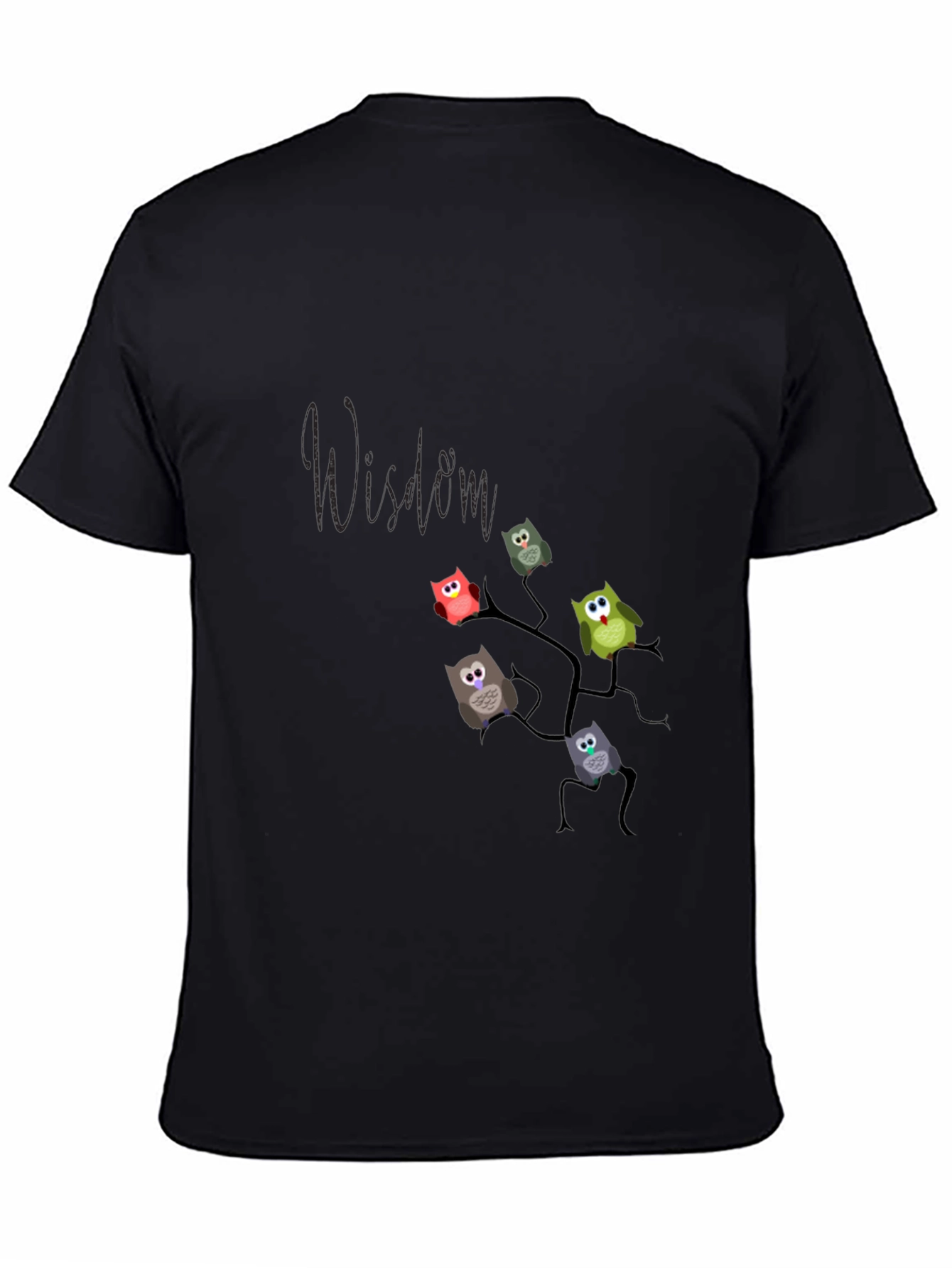 Owl Wisdom Tee - Unique Graphic Print Shirt