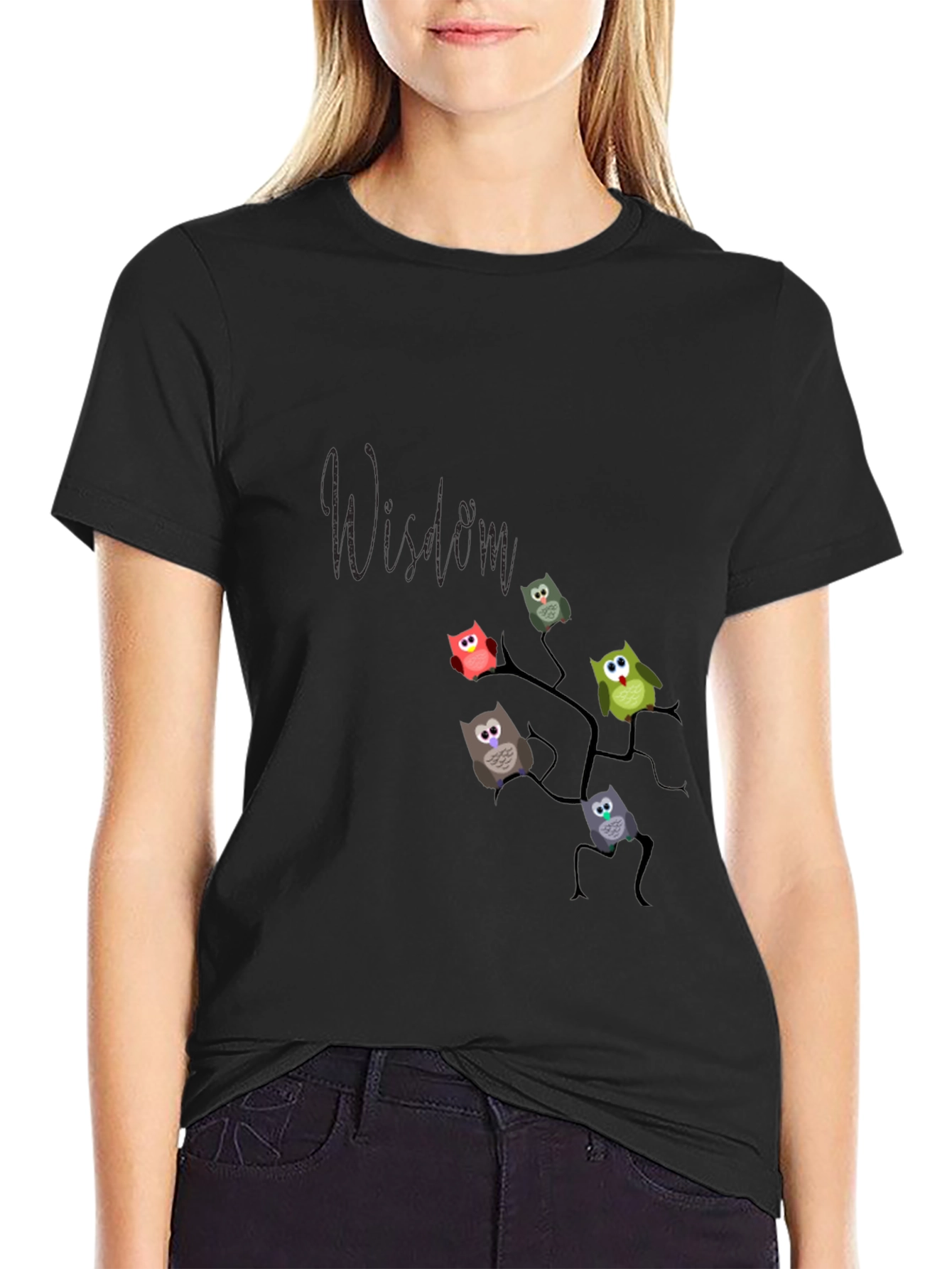 Owl Wisdom Tee - Unique Graphic Print Shirt