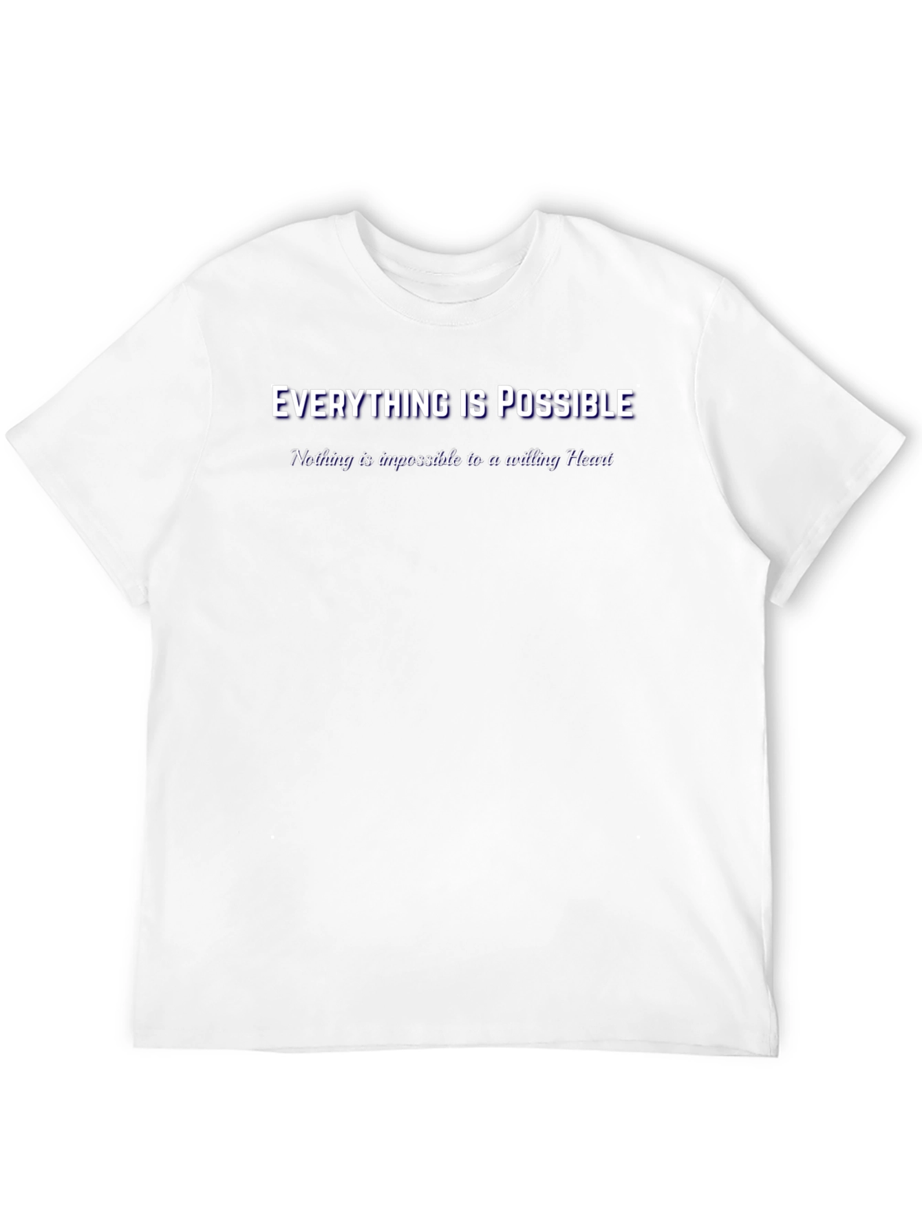 Inspirational Everything is Possible Black T-Shirt