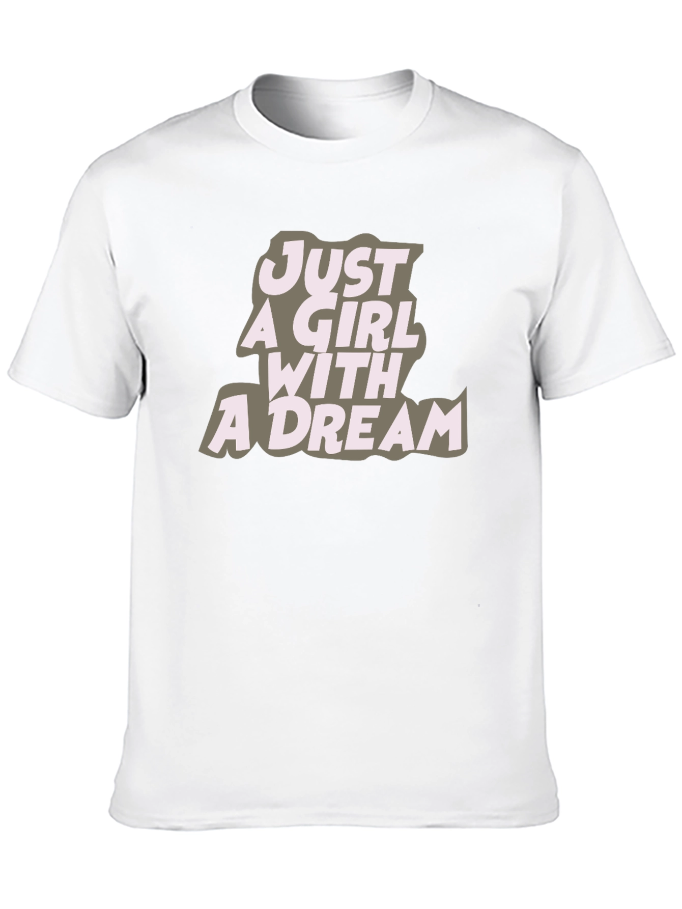 Just A Girl With A Dream Black Graphic Tee