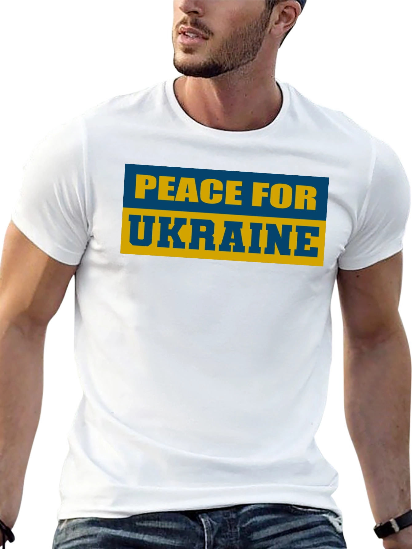 Peace for Ukraine T-Shirt Black