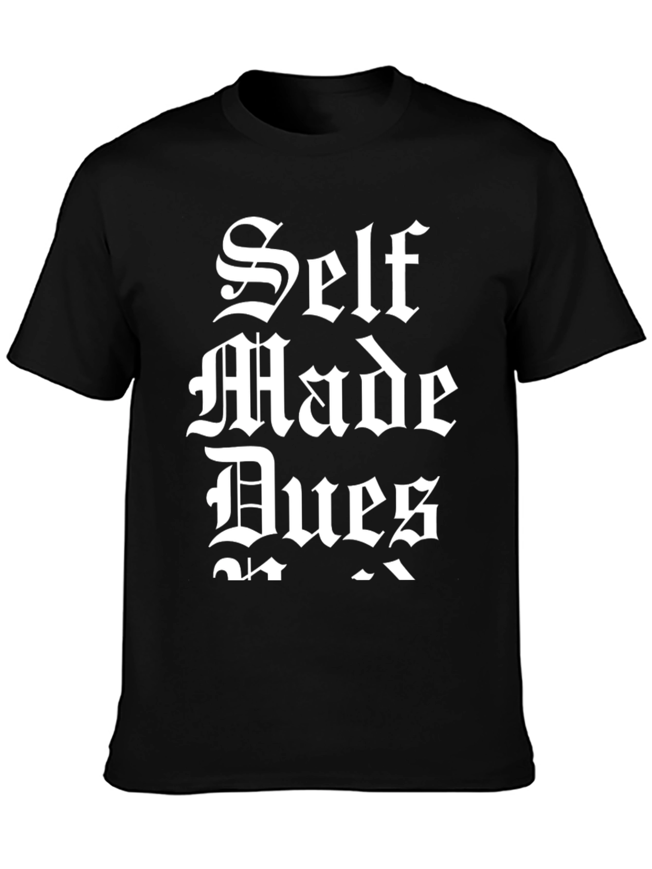 Self Made Dues Black Graphic T-Shirt