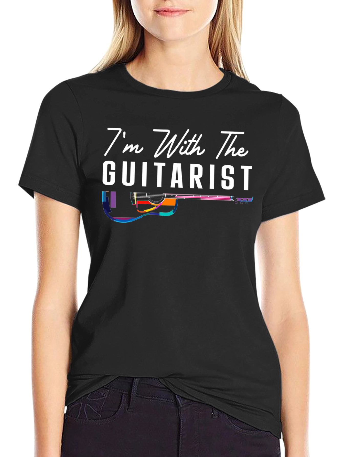 Im With The Guitarist Black T-Shirt