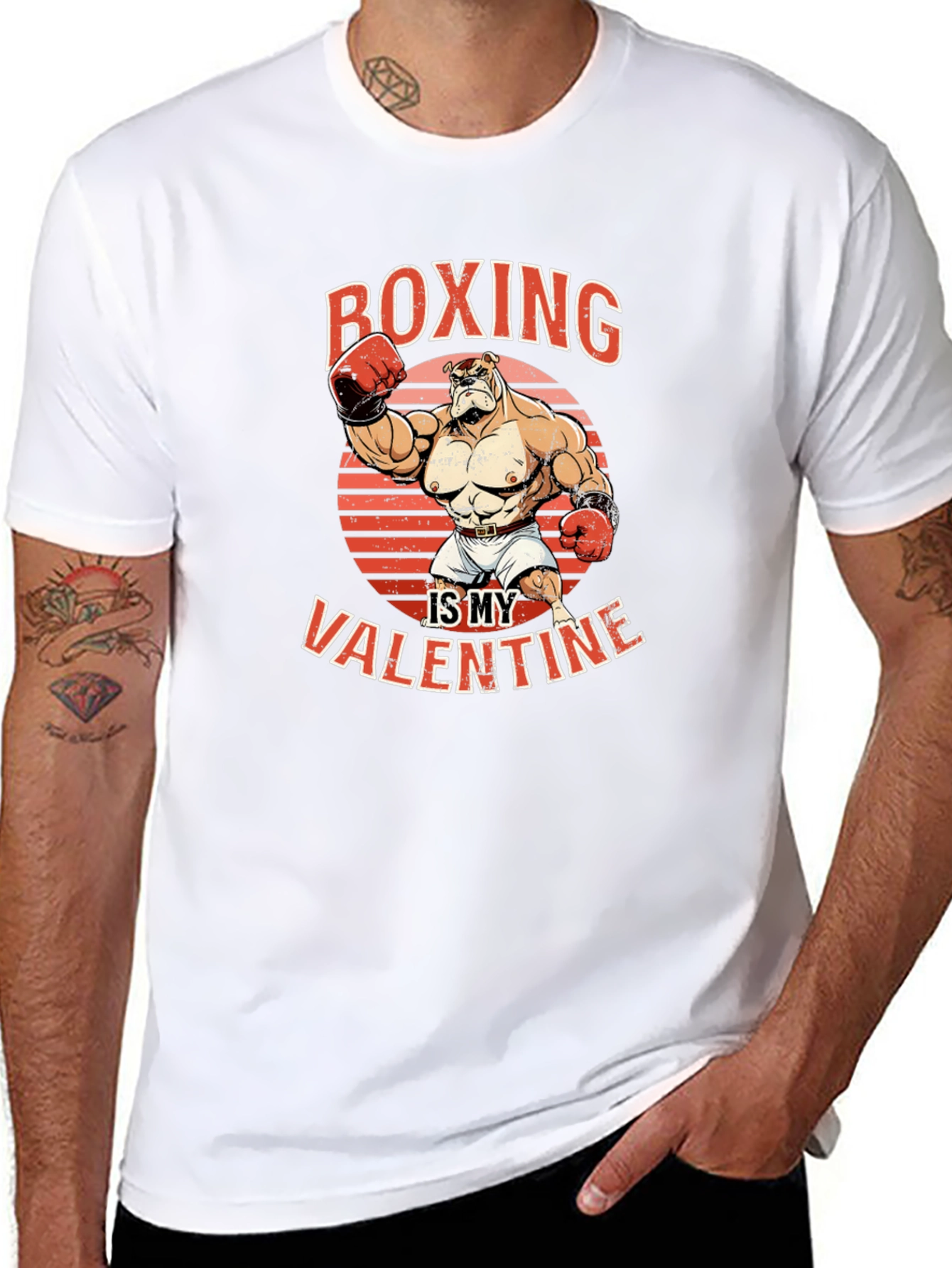 Boxing is My Valentine Graphic T-Shirt