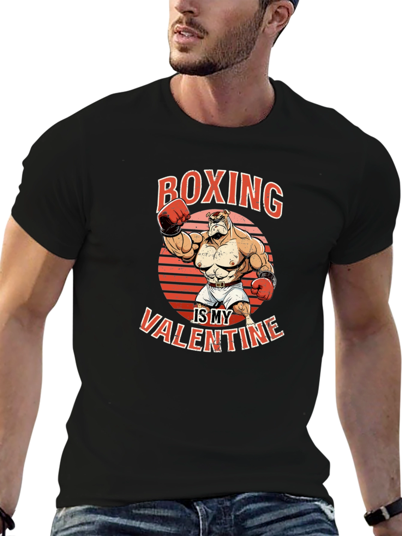 Boxing is My Valentine Graphic T-Shirt
