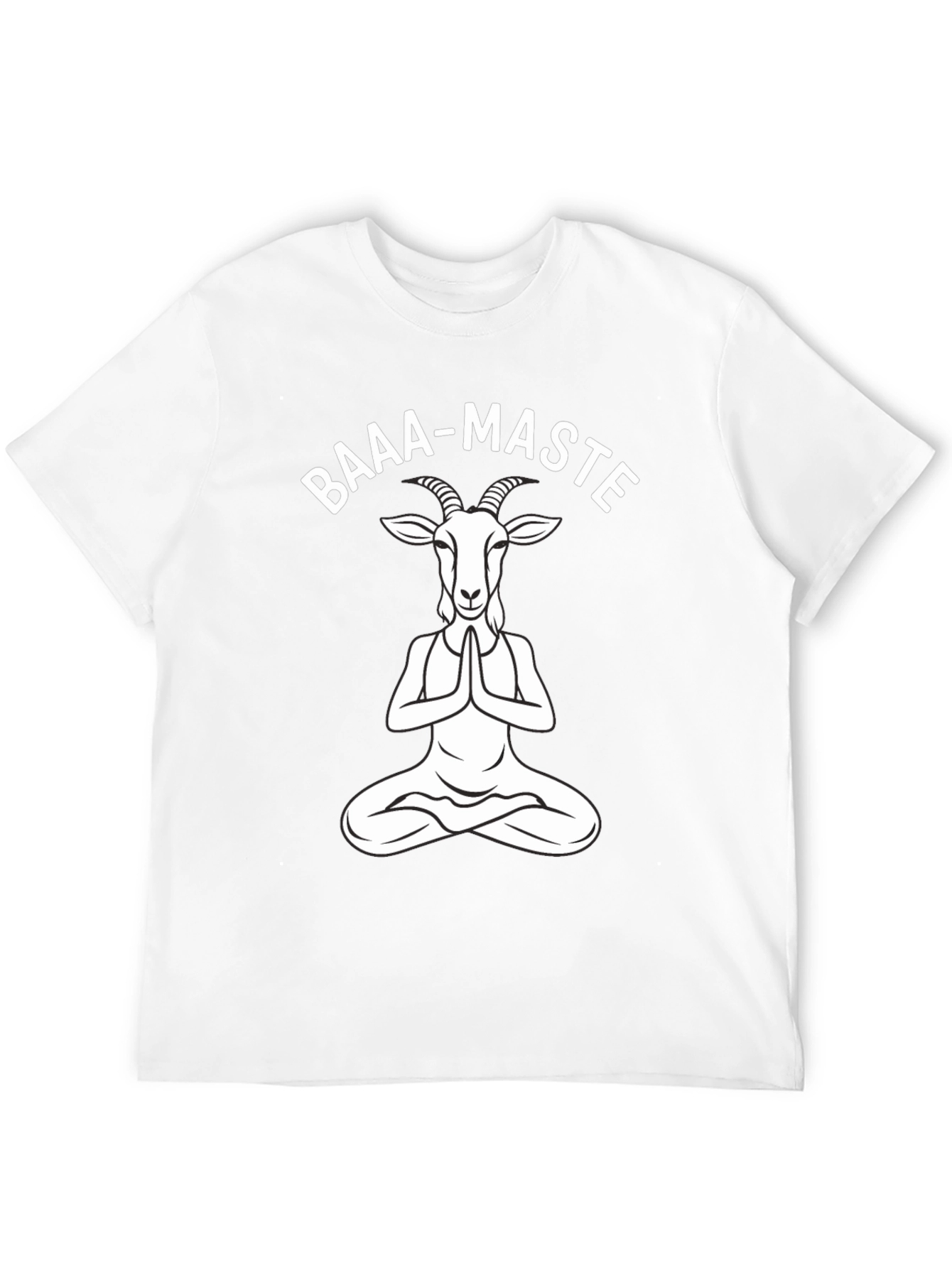 Baaa-Maste Goat Yoga Black T-Shirt