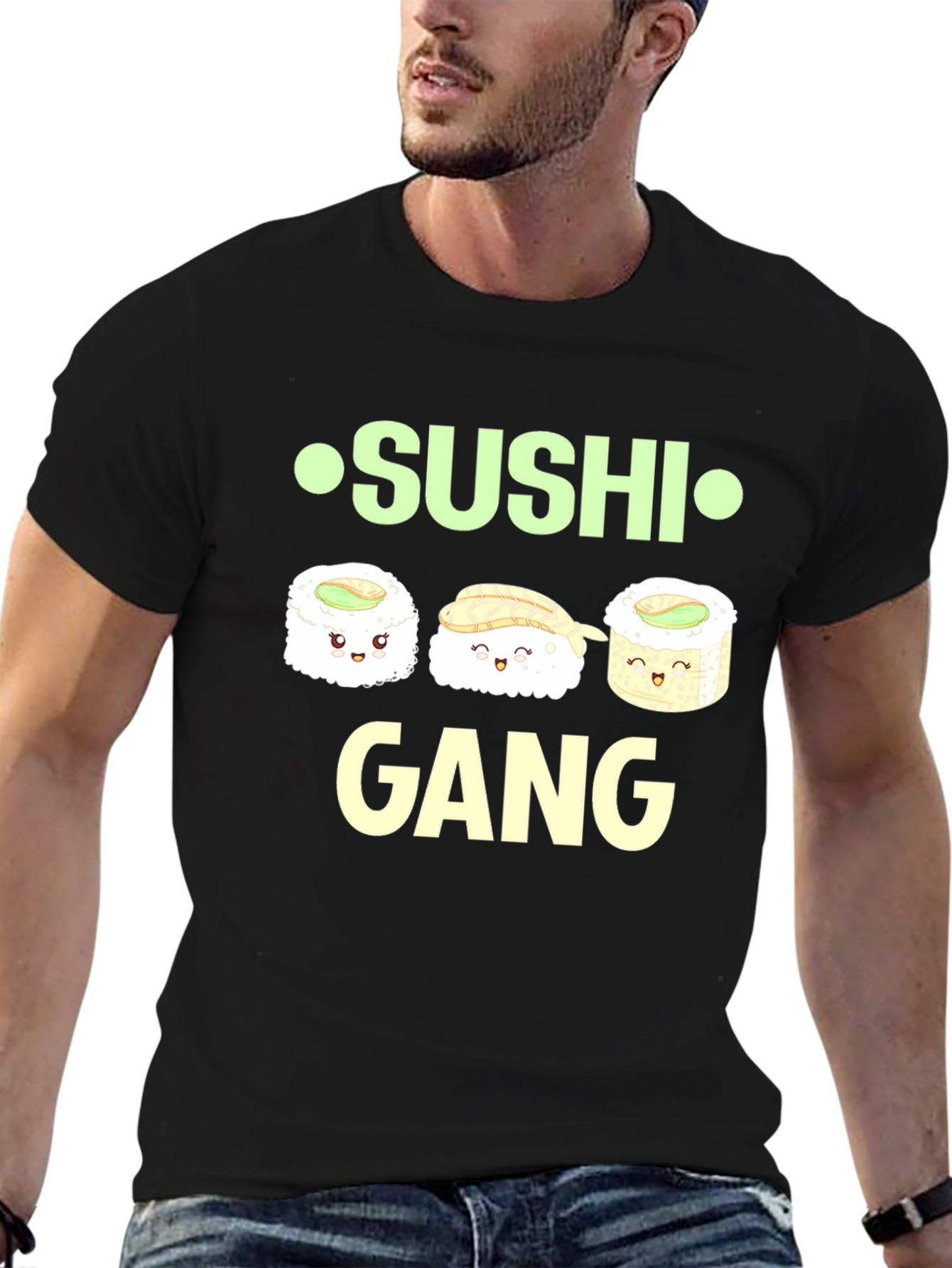 Sushi Gang Graphic Tee - Funny Food Shirt