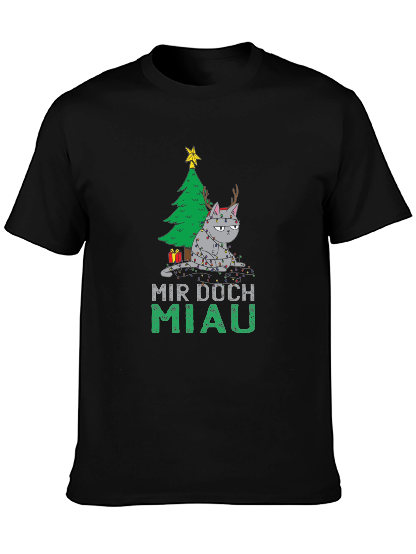 Grumpy Cat Christmas T-Shirt - Mir Doch Miau