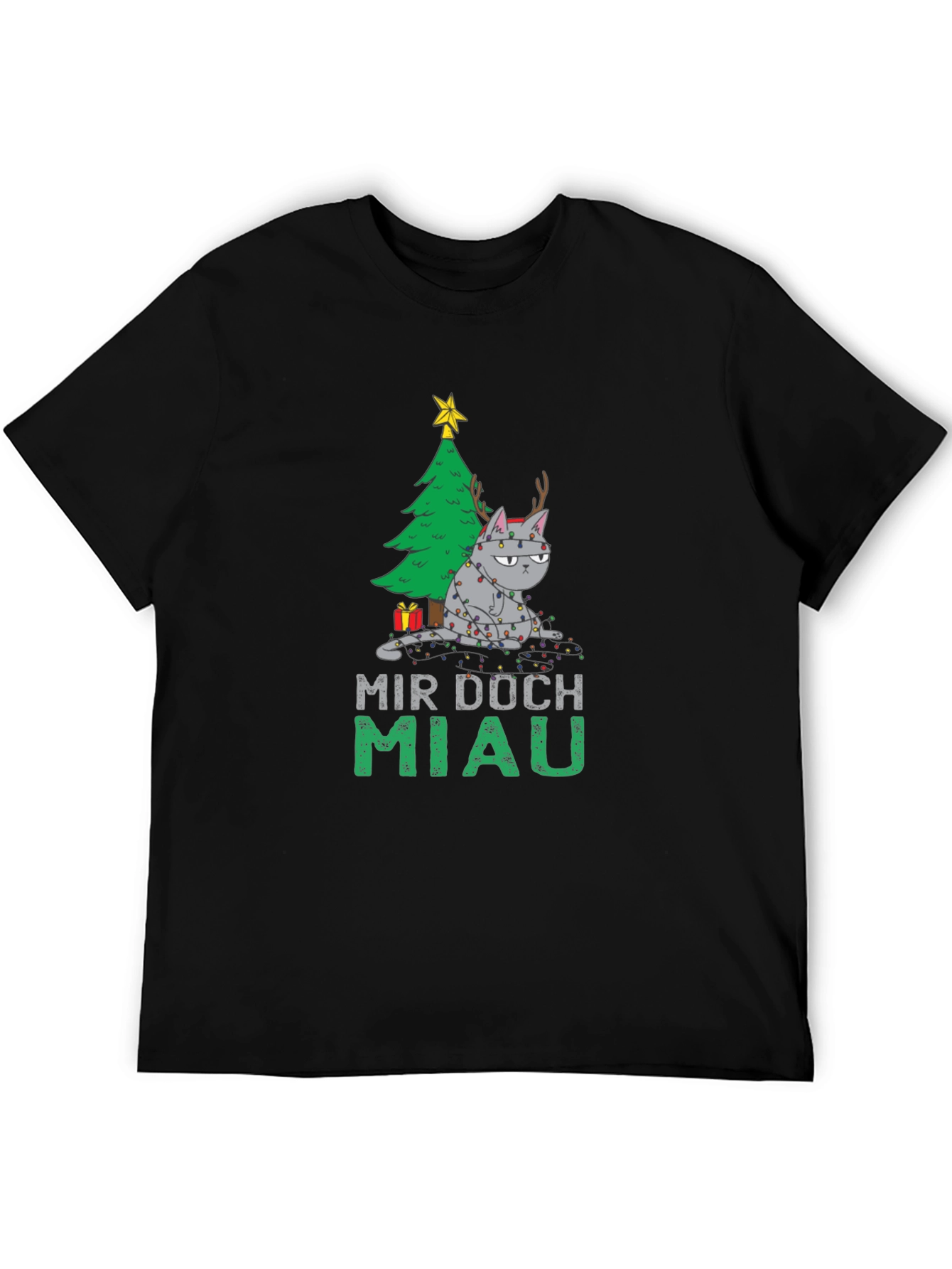 Grumpy Cat Christmas T-Shirt - Mir Doch Miau