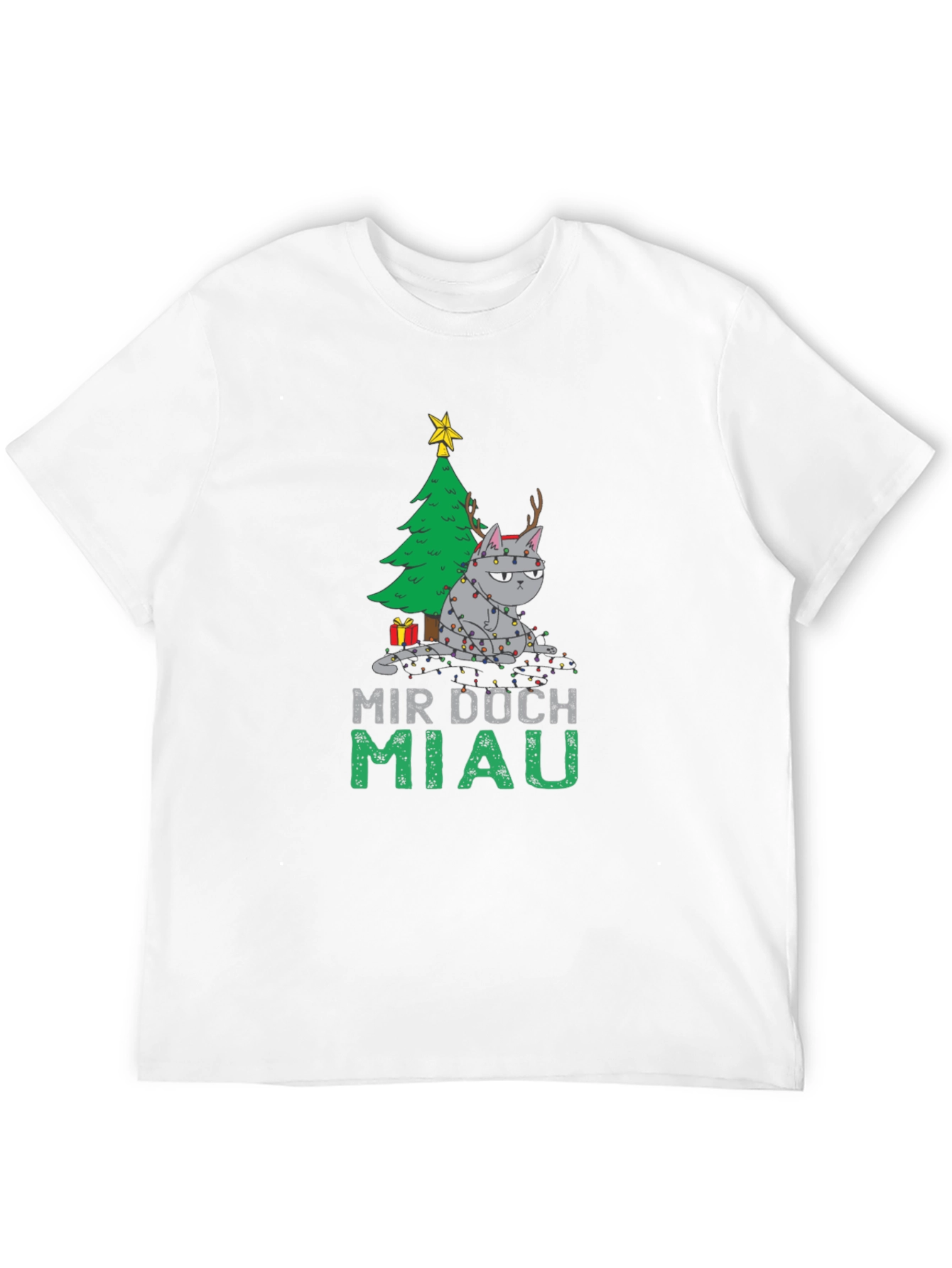 Grumpy Cat Christmas T-Shirt - Mir Doch Miau