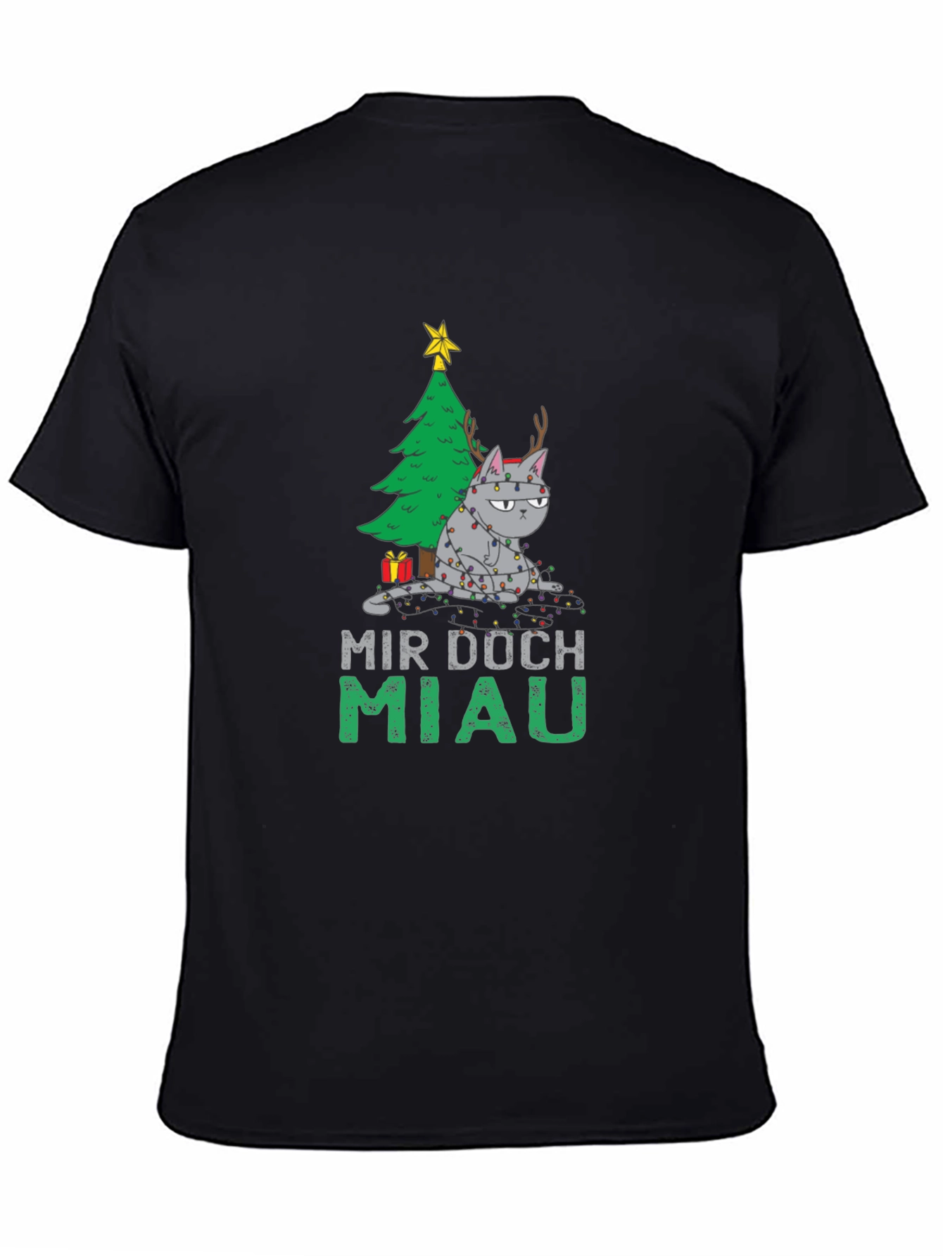 Grumpy Cat Christmas T-Shirt - Mir Doch Miau